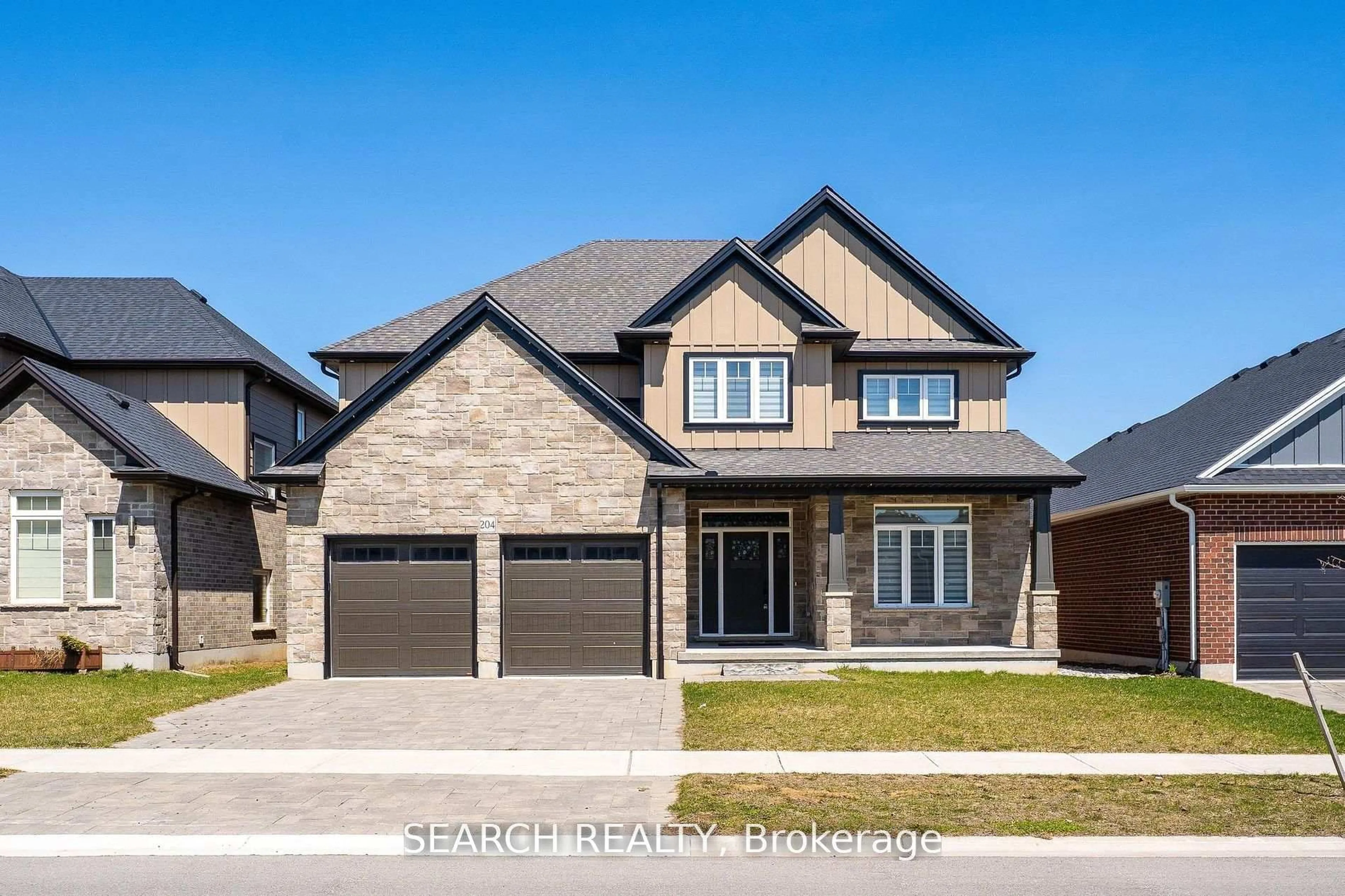 Home with brick exterior material, street for 204 BOARDWALK Way, Thames Centre Ontario N0L 1G3