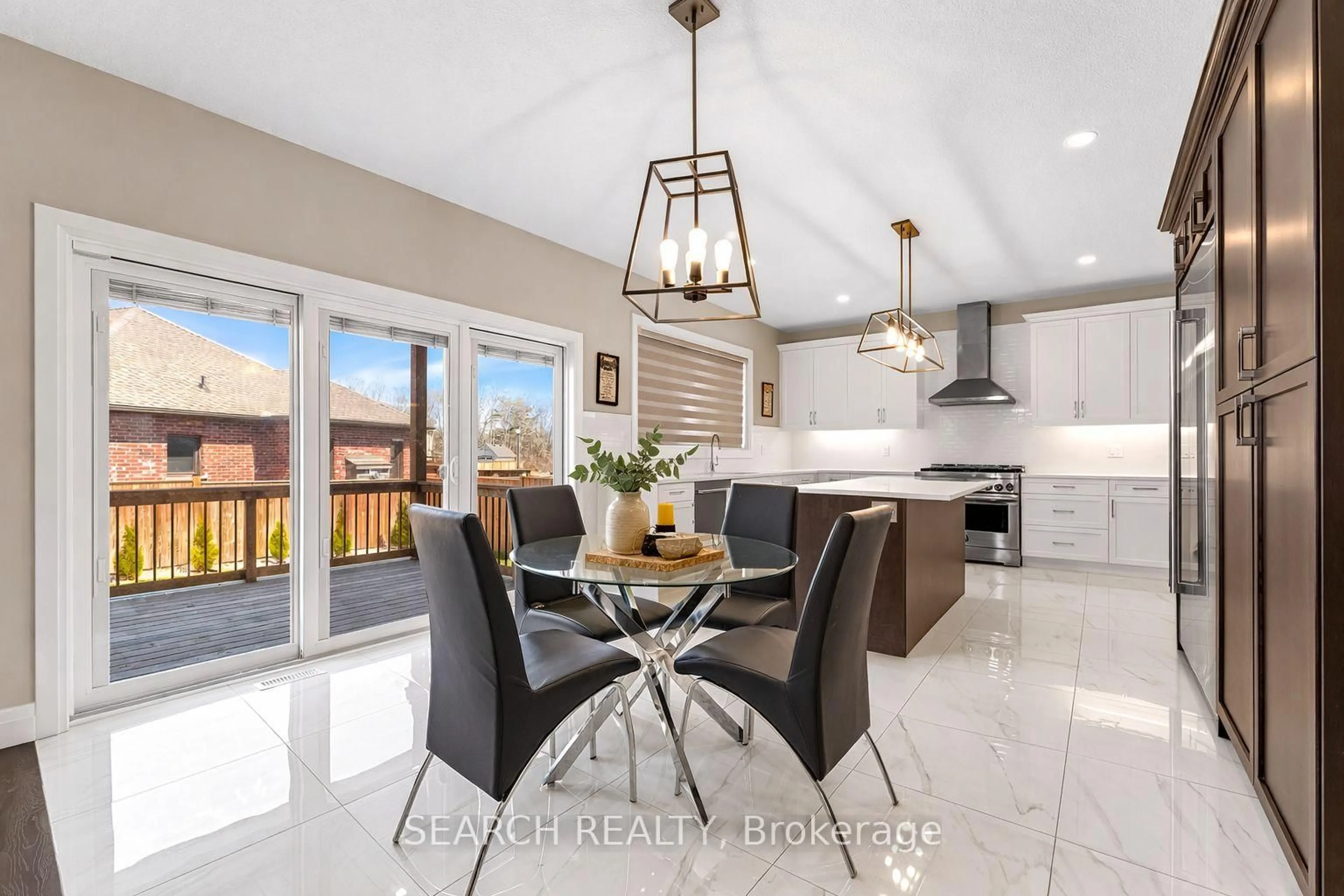 Open concept kitchen, ceramic/tile floor for 204 BOARDWALK Way, Thames Centre Ontario N0L 1G3