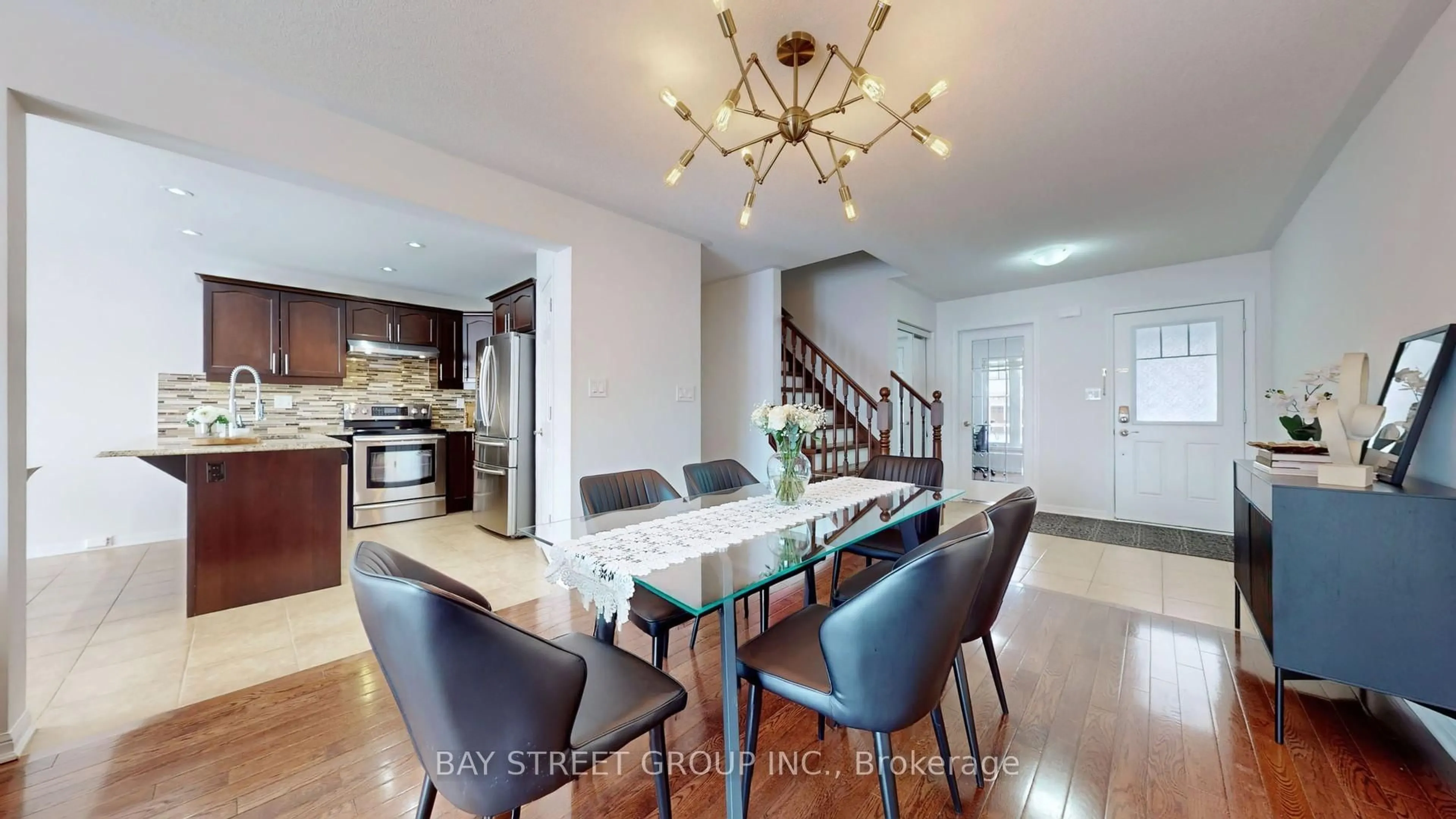 Dining room, ceramic/tile floor for 216 Emick Dr, Hamilton Ontario L9K 0E1