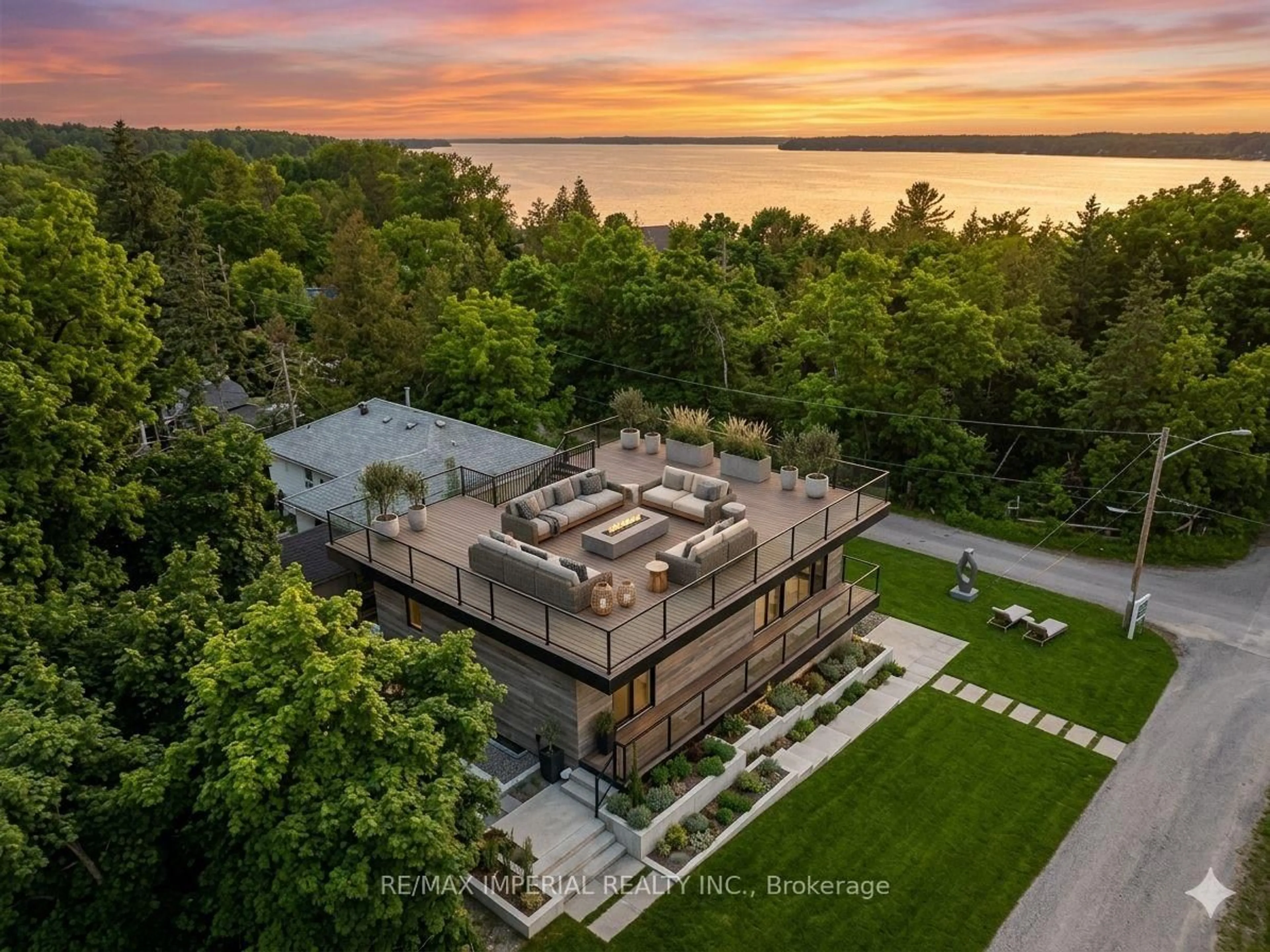 A pic from outside/outdoor area/front of a property/back of a property/a pic from drone, water/lake/river/ocean view for 31 Silver Birch St, Kawartha Lakes Ontario K0M 1L0