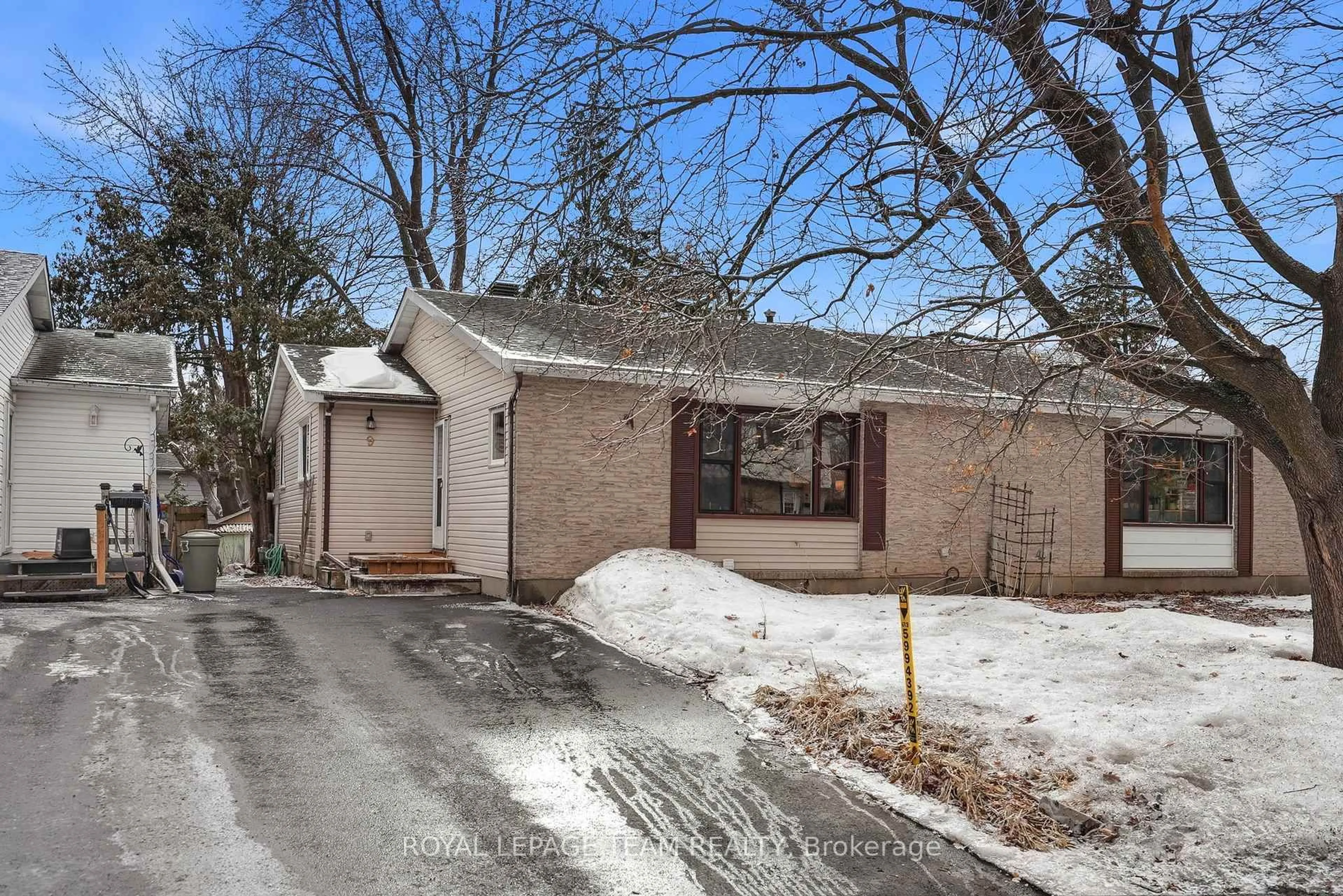 Home with brick exterior material, street for 9 Shouldice Cres, Ottawa Ontario K2L 1M8