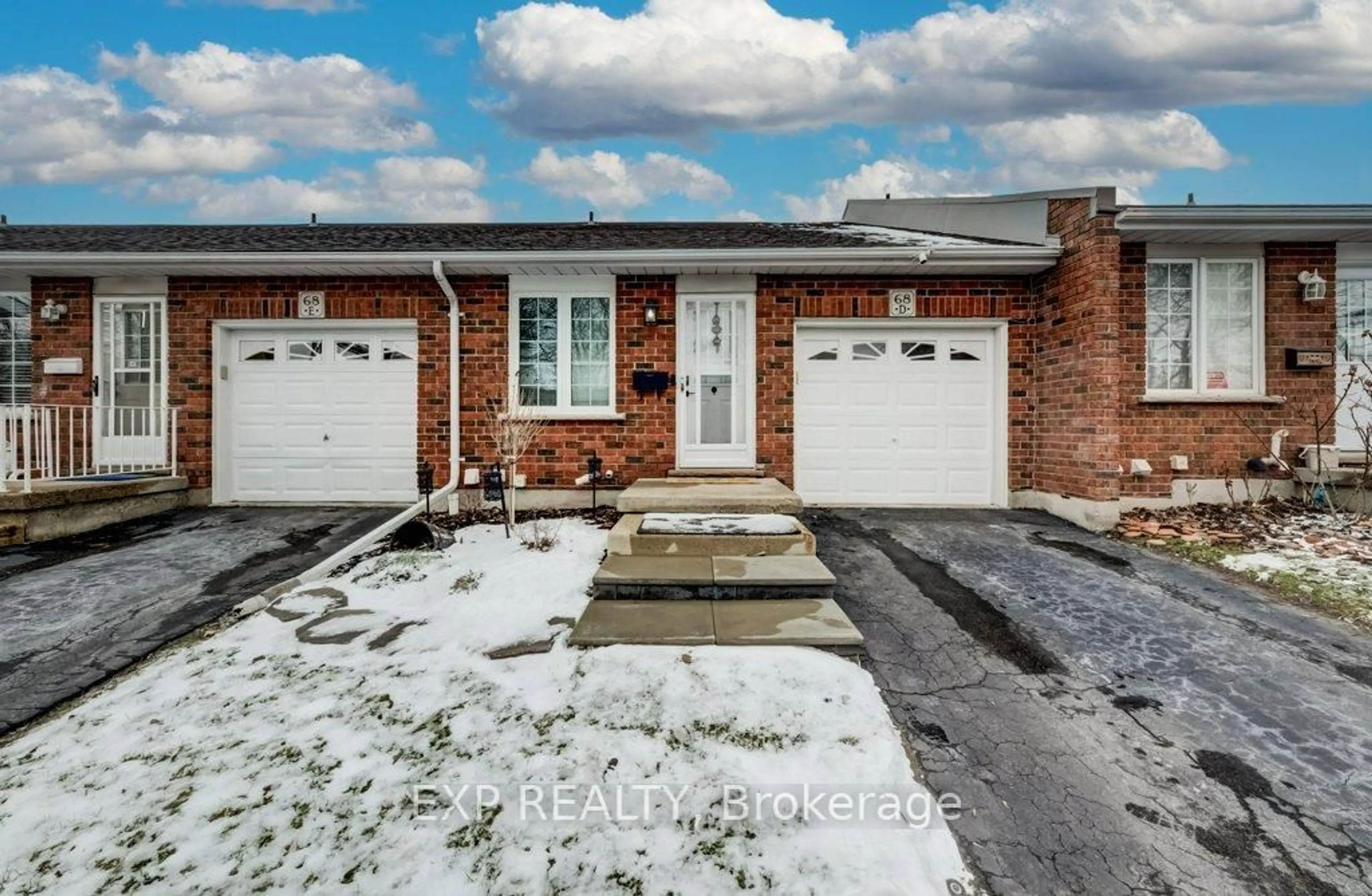 Home with brick exterior material, street for 68D Harris Ave, Brantford Ontario N3R 2E9