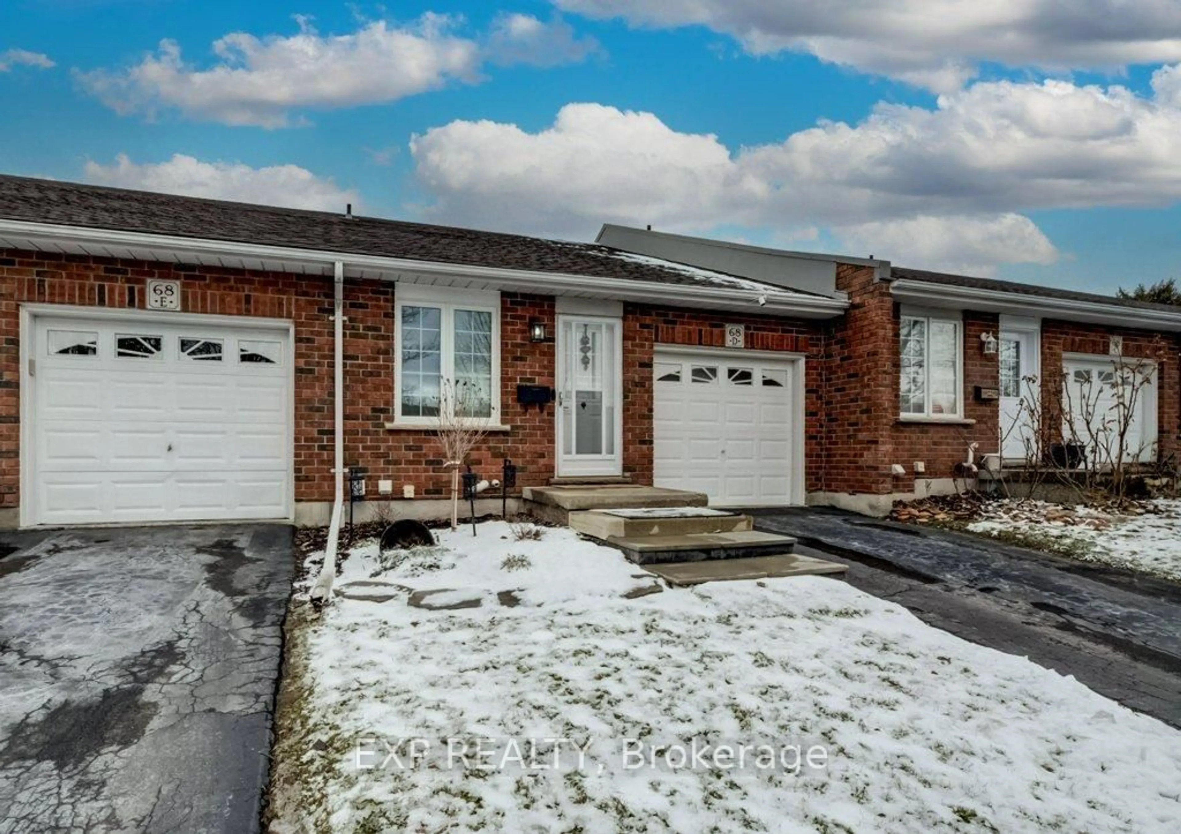Home with brick exterior material, street for 68D Harris Ave, Brantford Ontario N3R 2E9