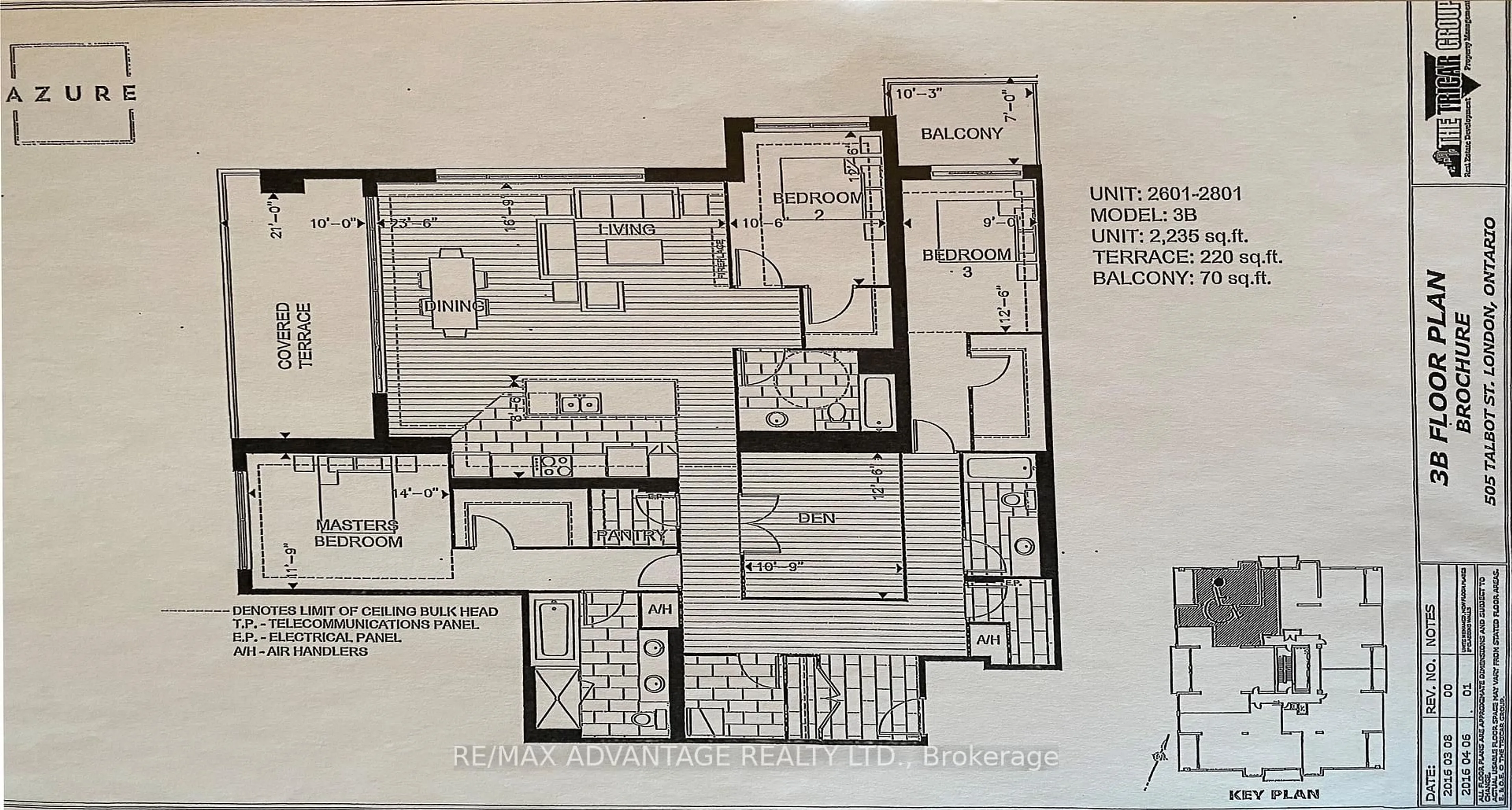 Floor plan for 505 Talbot St #2701, London East Ontario N6A 2S6
