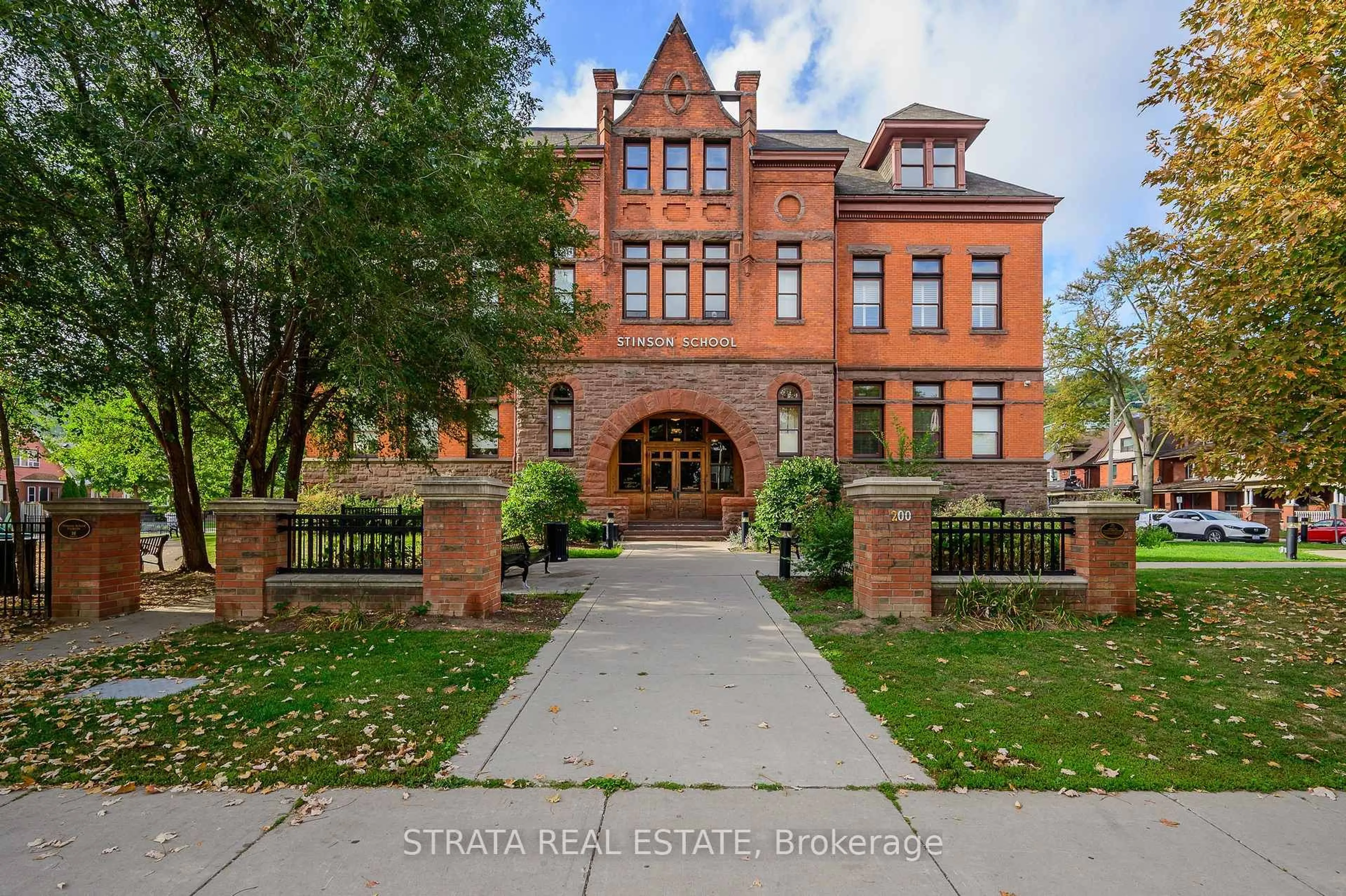 Home with brick exterior material, street for 200 Stinson St #107, Hamilton Ontario L8N 4J5