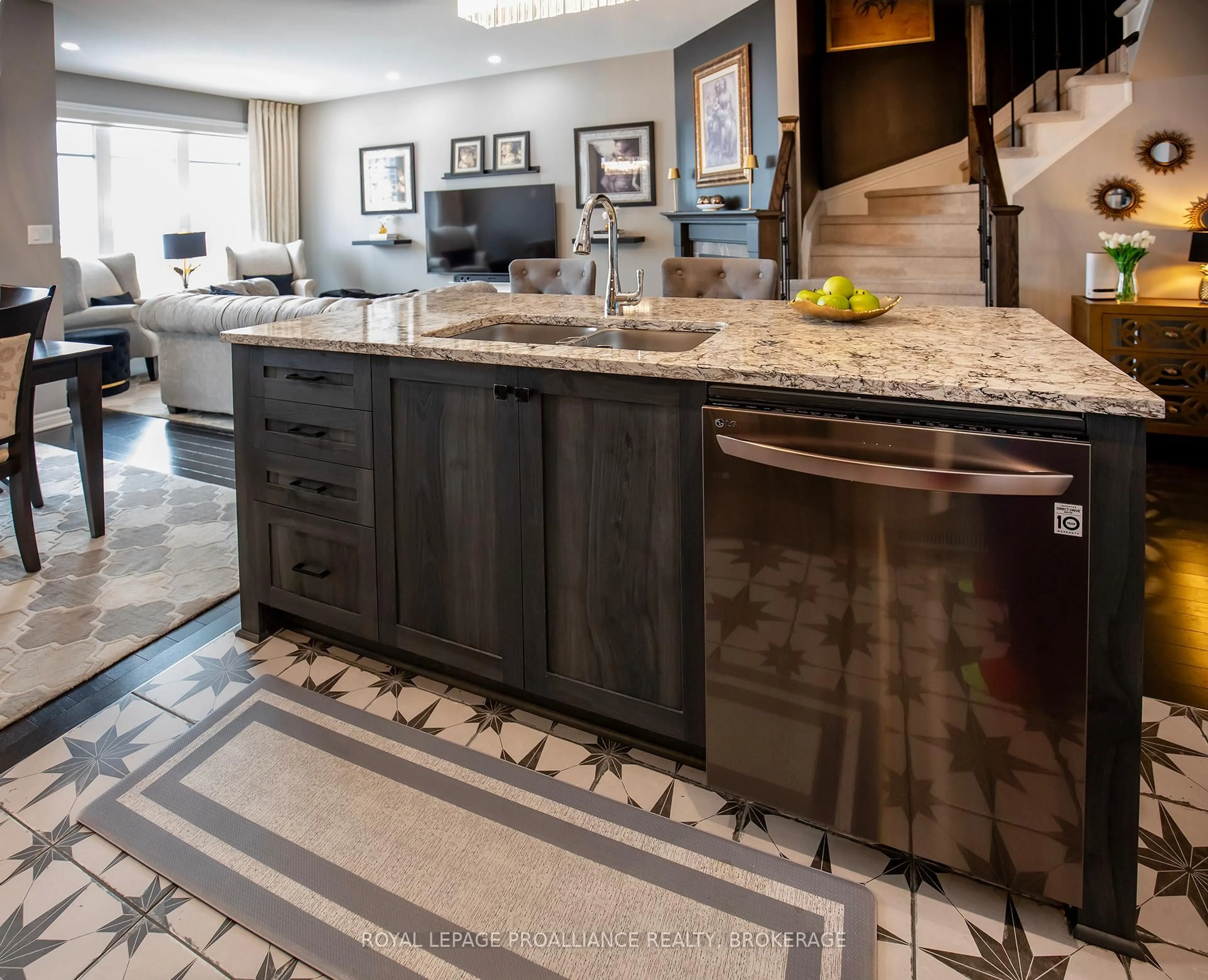 Contemporary kitchen, ceramic/tile floor for 1380 Demers Ave, Kingston Ontario K7M 0H8