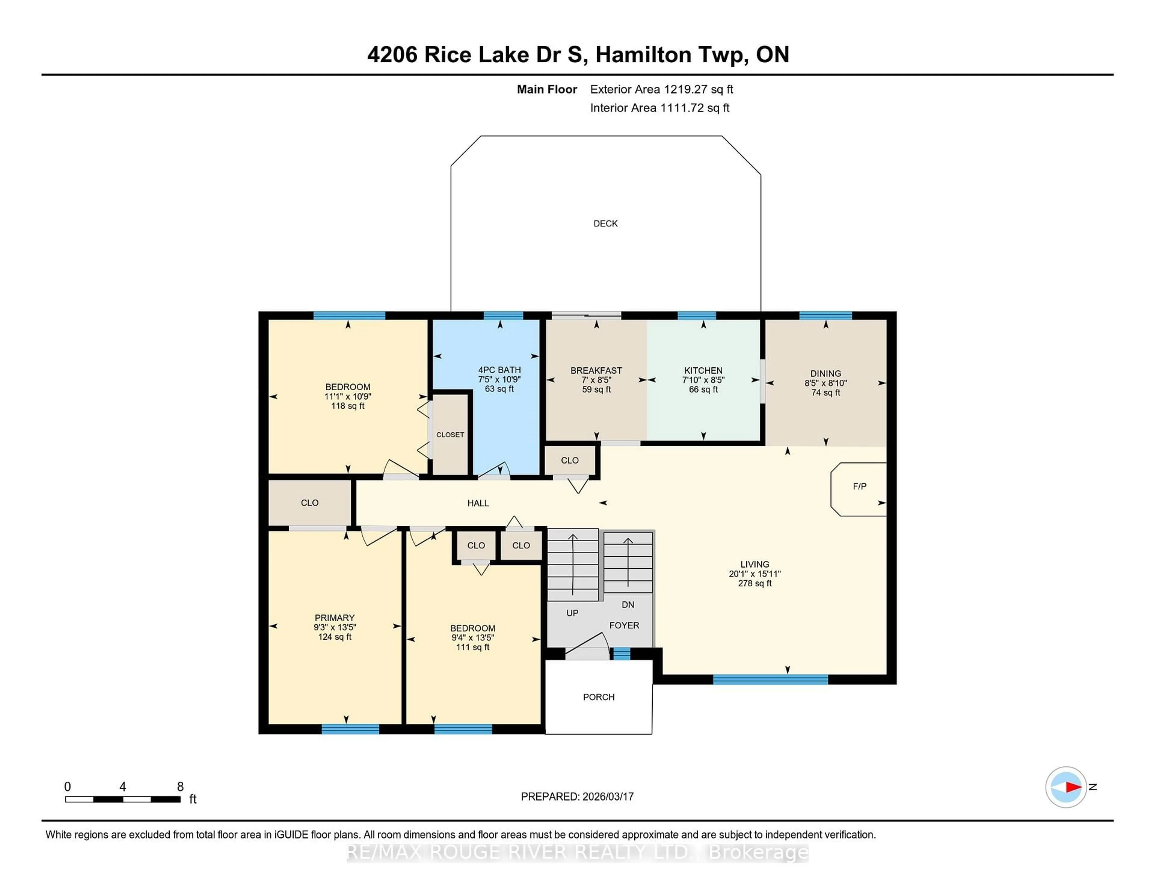 Floor plan for 4206 Rice Lake Dr, Hamilton Township Ontario L1A 3V6