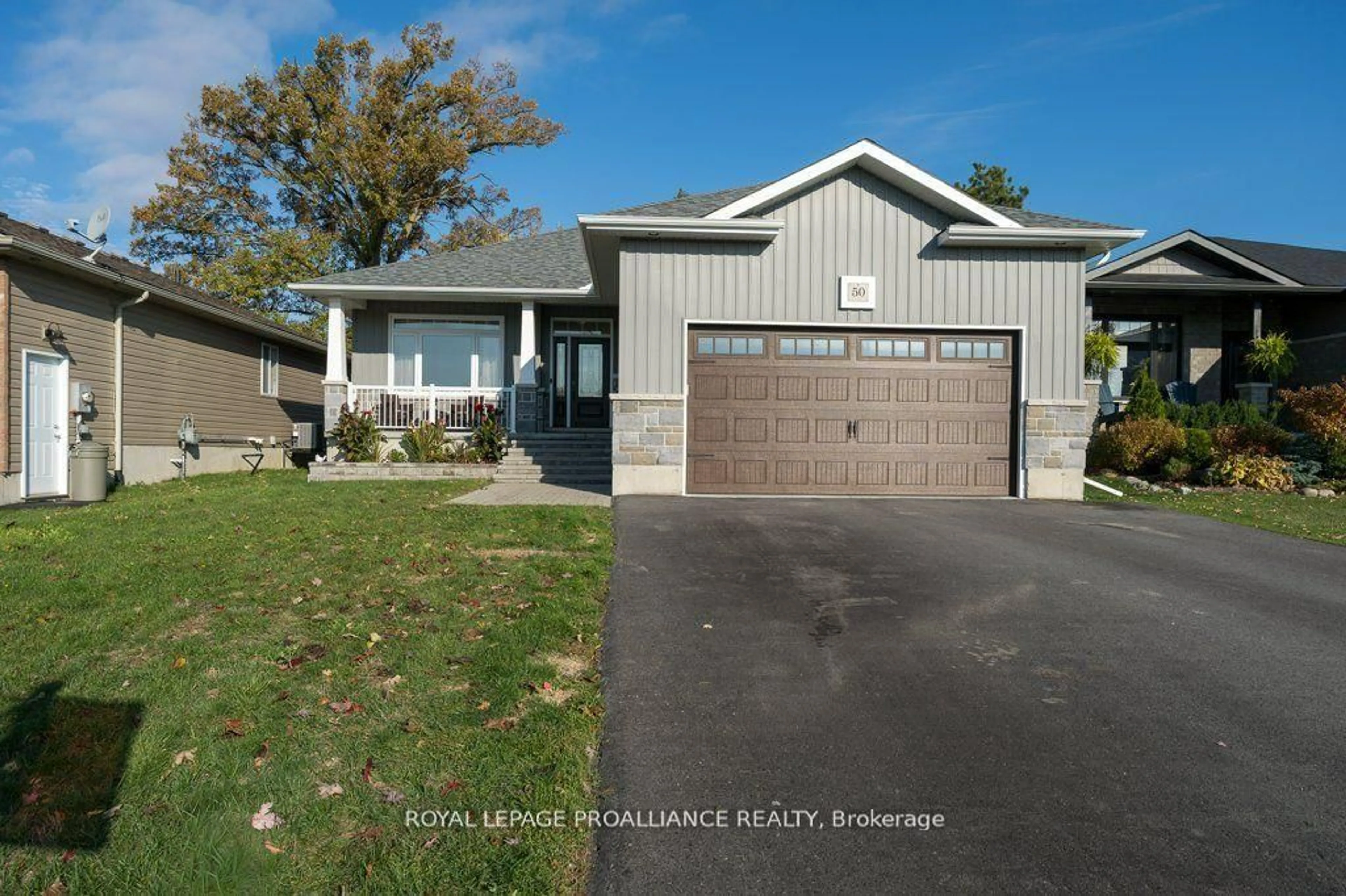 Home with vinyl exterior material, street for 50 Stonegate Cres, Hastings Ontario K0K 2C0