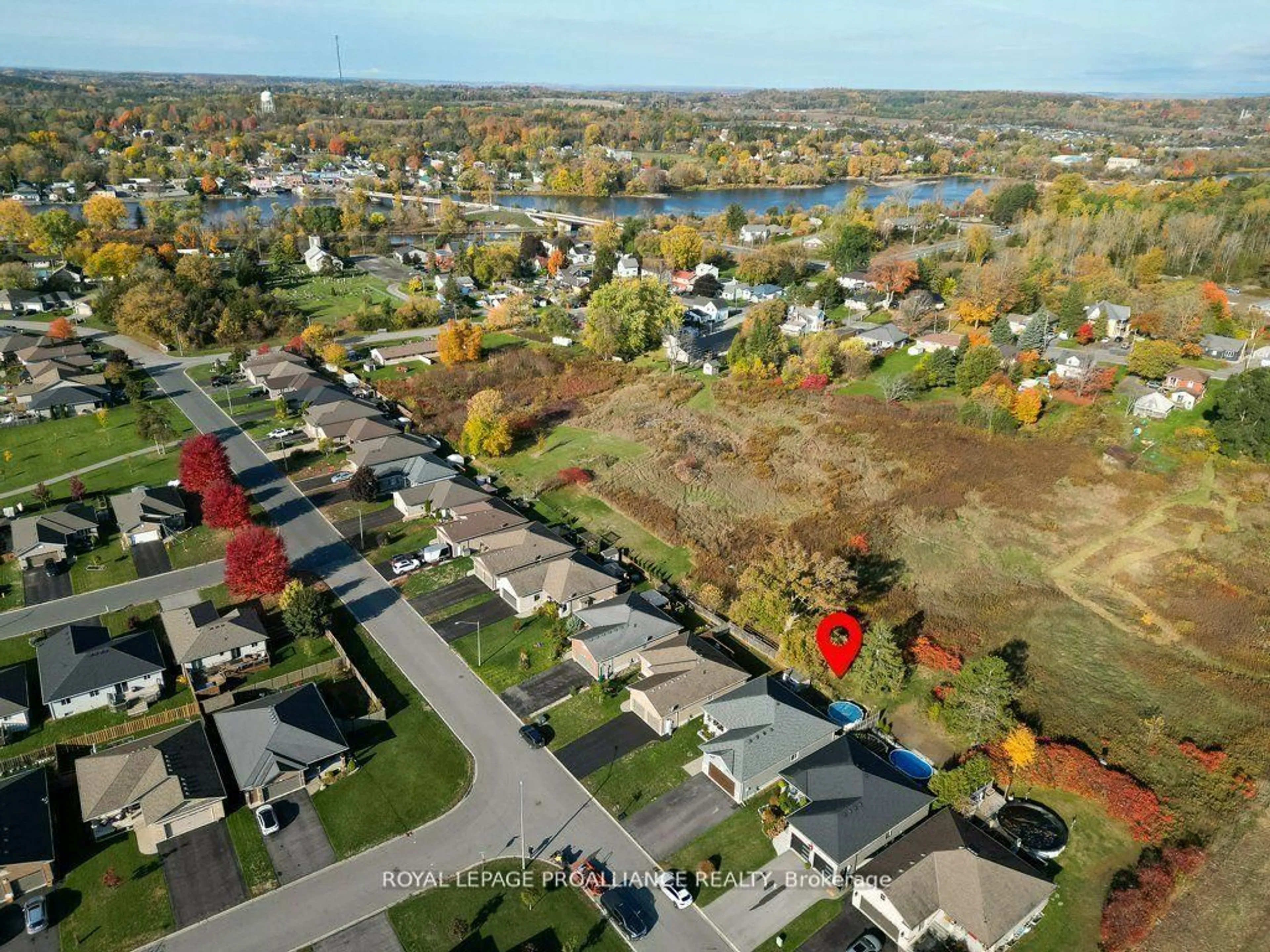 A pic from outside/outdoor area/front of a property/back of a property/a pic from drone, street for 50 Stonegate Cres, Hastings Ontario K0K 2C0