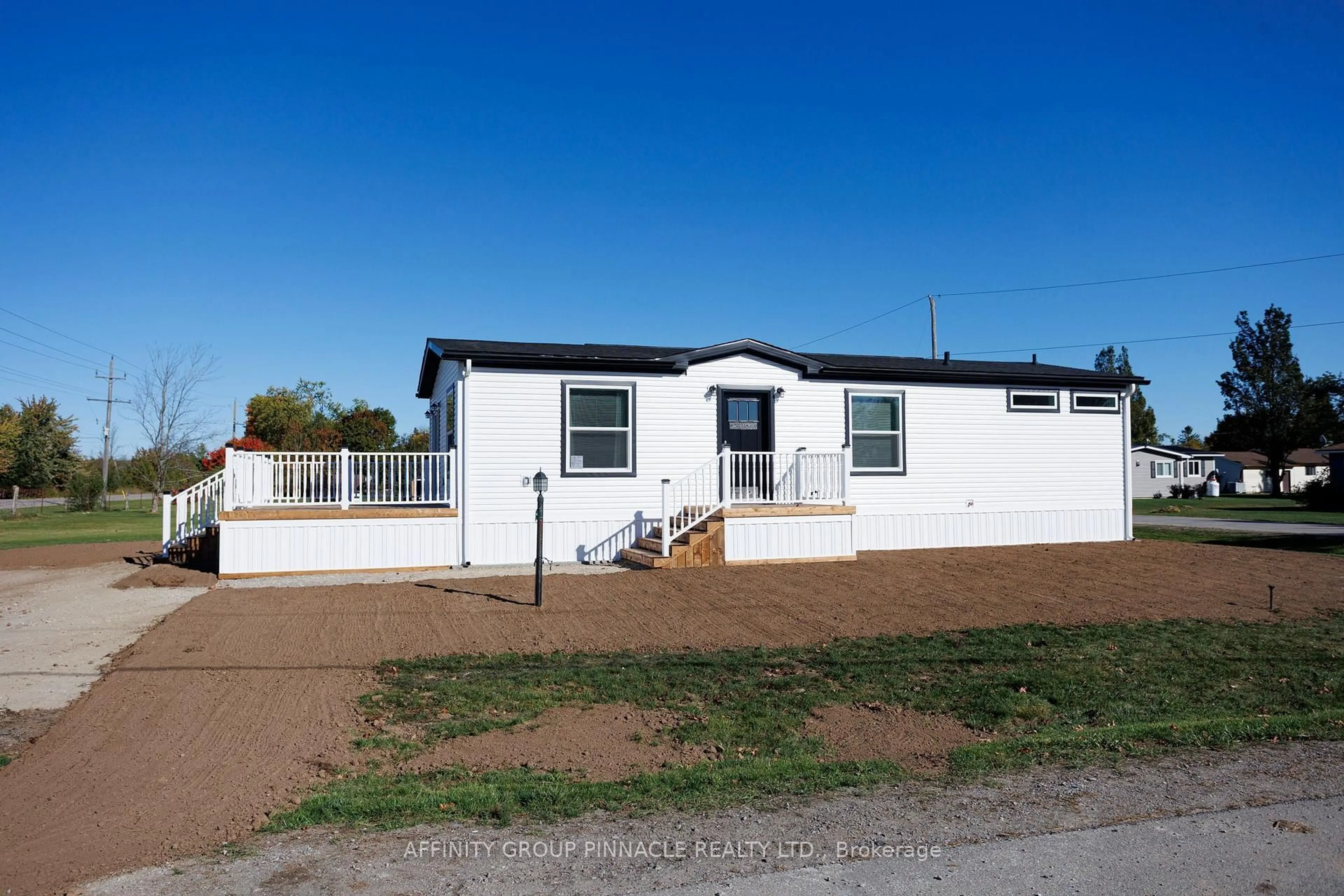 Home with vinyl exterior material, street for 1 Vista Dr, Kawartha Lakes Ontario K9V 0H7