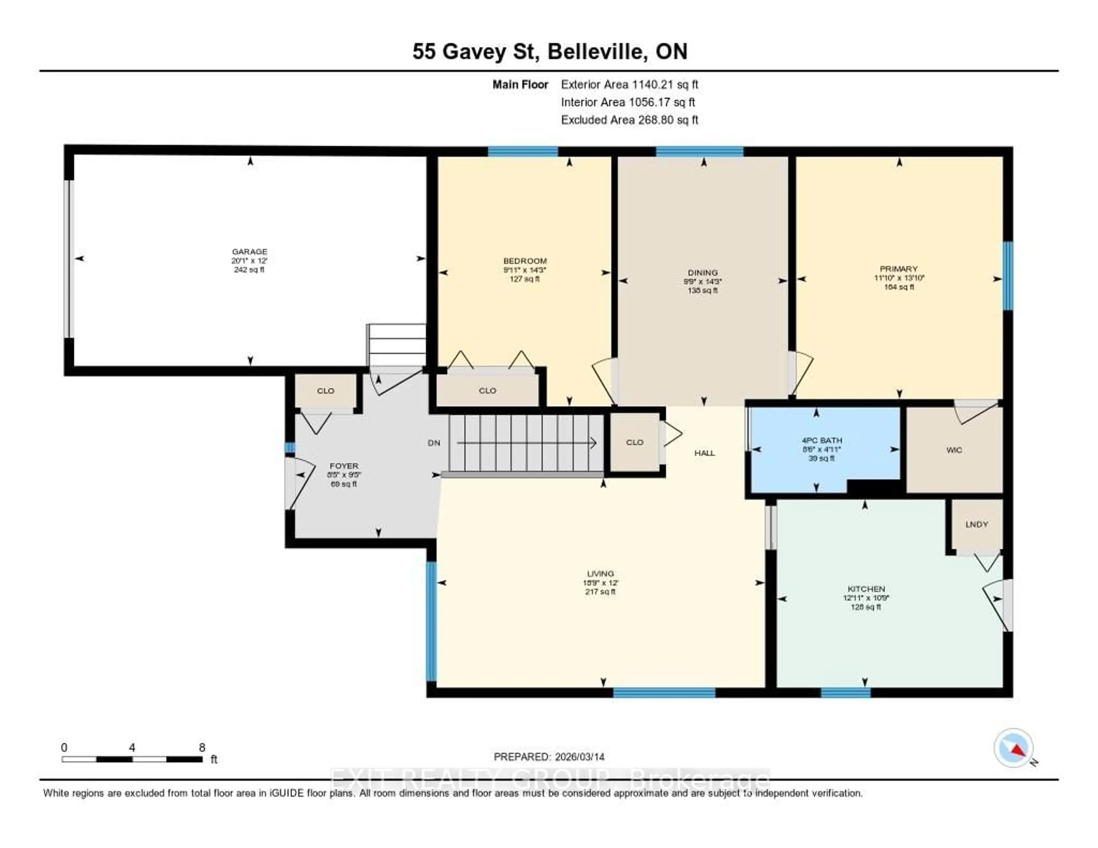 Floor plan for 55 Gavey St, Belleville Ontario K8N 0L8