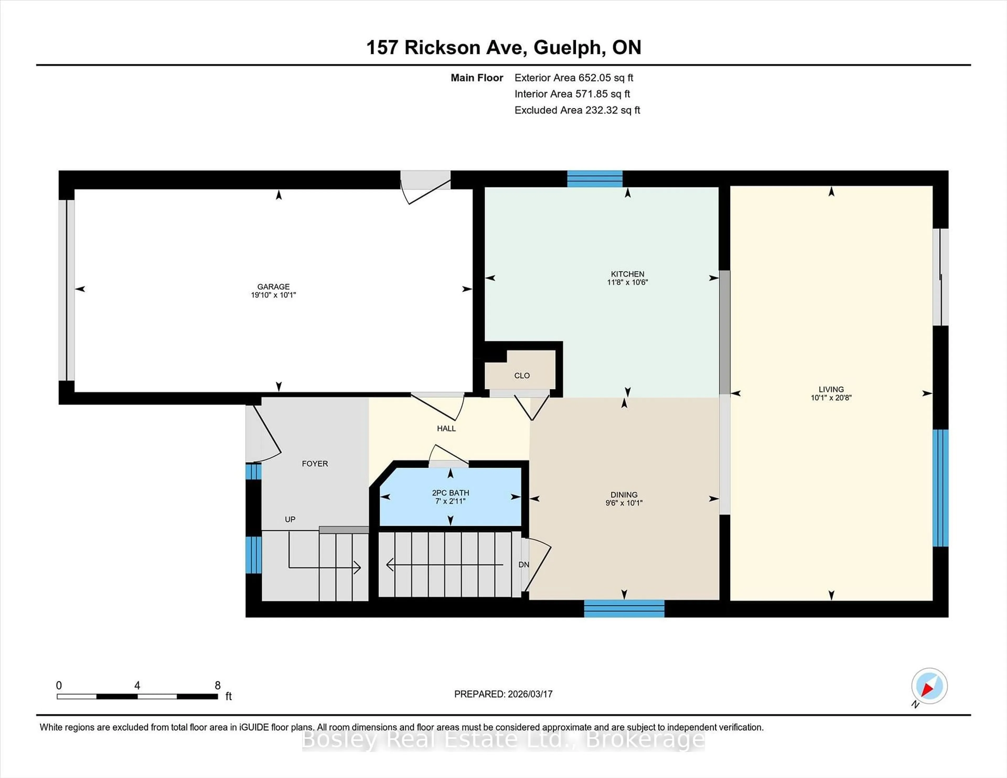 Floor plan for 157 Rickson Ave, Guelph Ontario N1G 4Y3