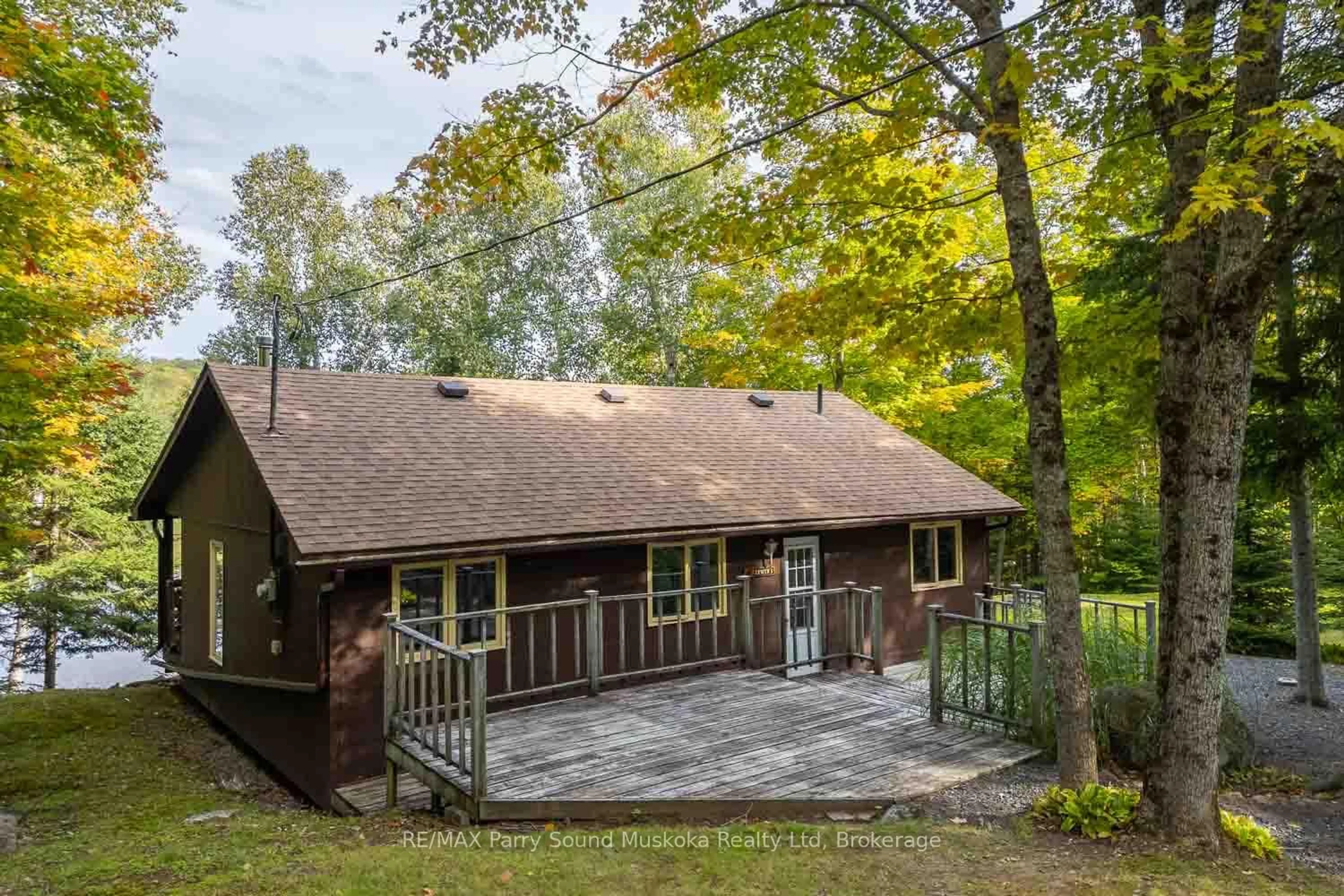 A pic from outside/outdoor area/front of a property/back of a property/a pic from drone, forest/trees view for 415 Sandwood Dr, Ryerson Ontario P0A 1C0