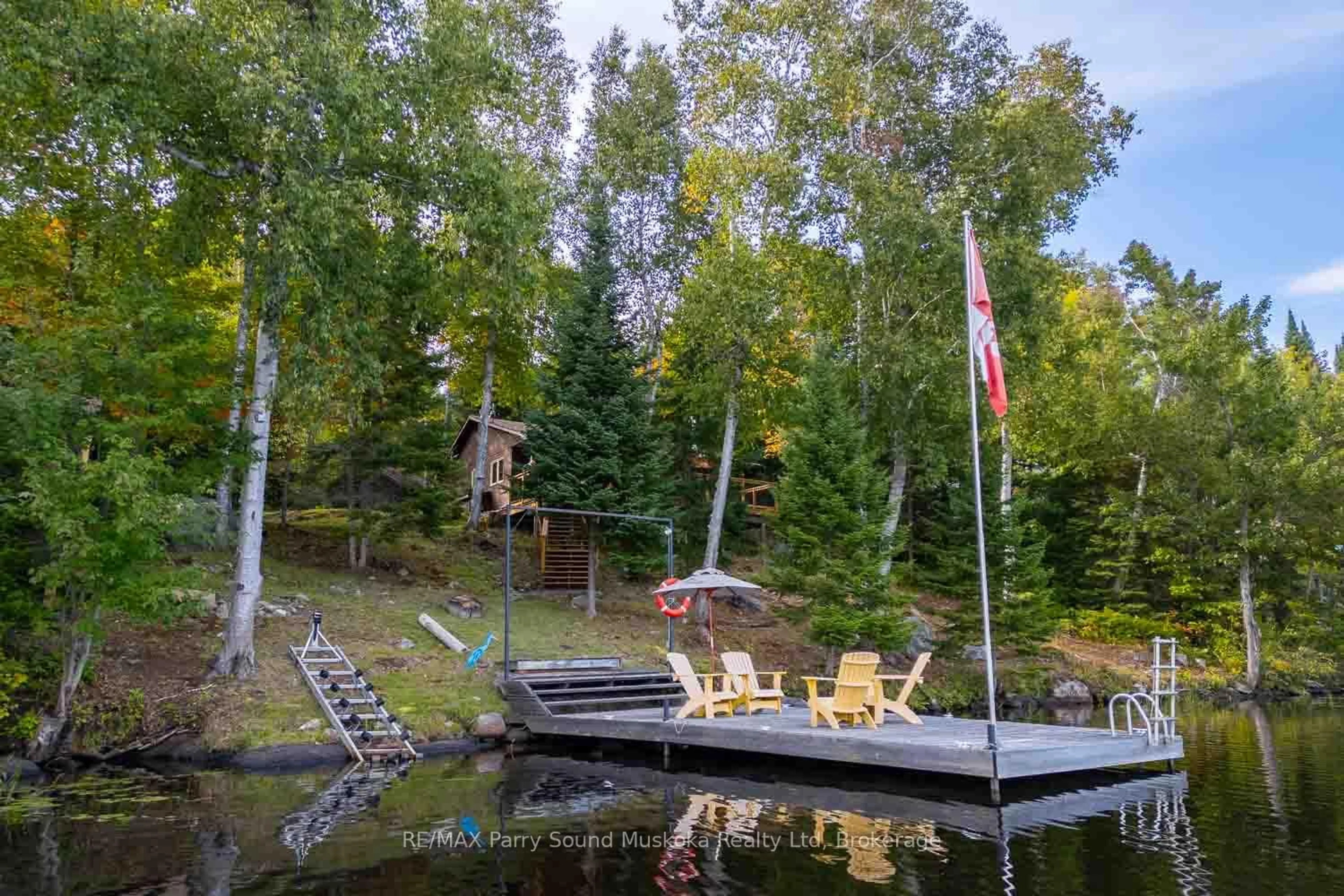 Patio, water/lake/river/ocean view for 415 Sandwood Dr, Ryerson Ontario P0A 1C0