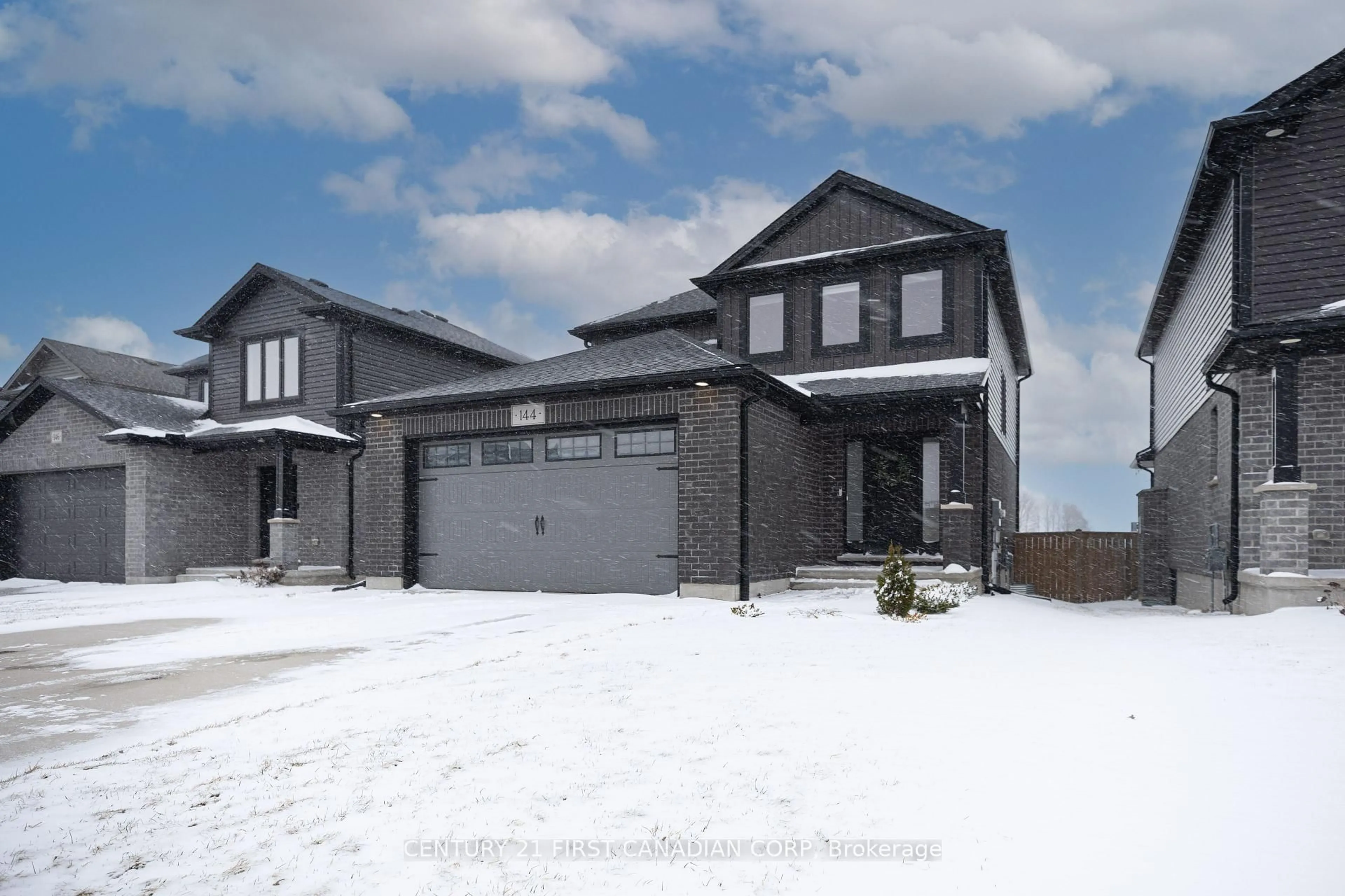 Home with brick exterior material, street for 144 Gilmour Dr, Lucan Biddulph Ontario N0M 2J0