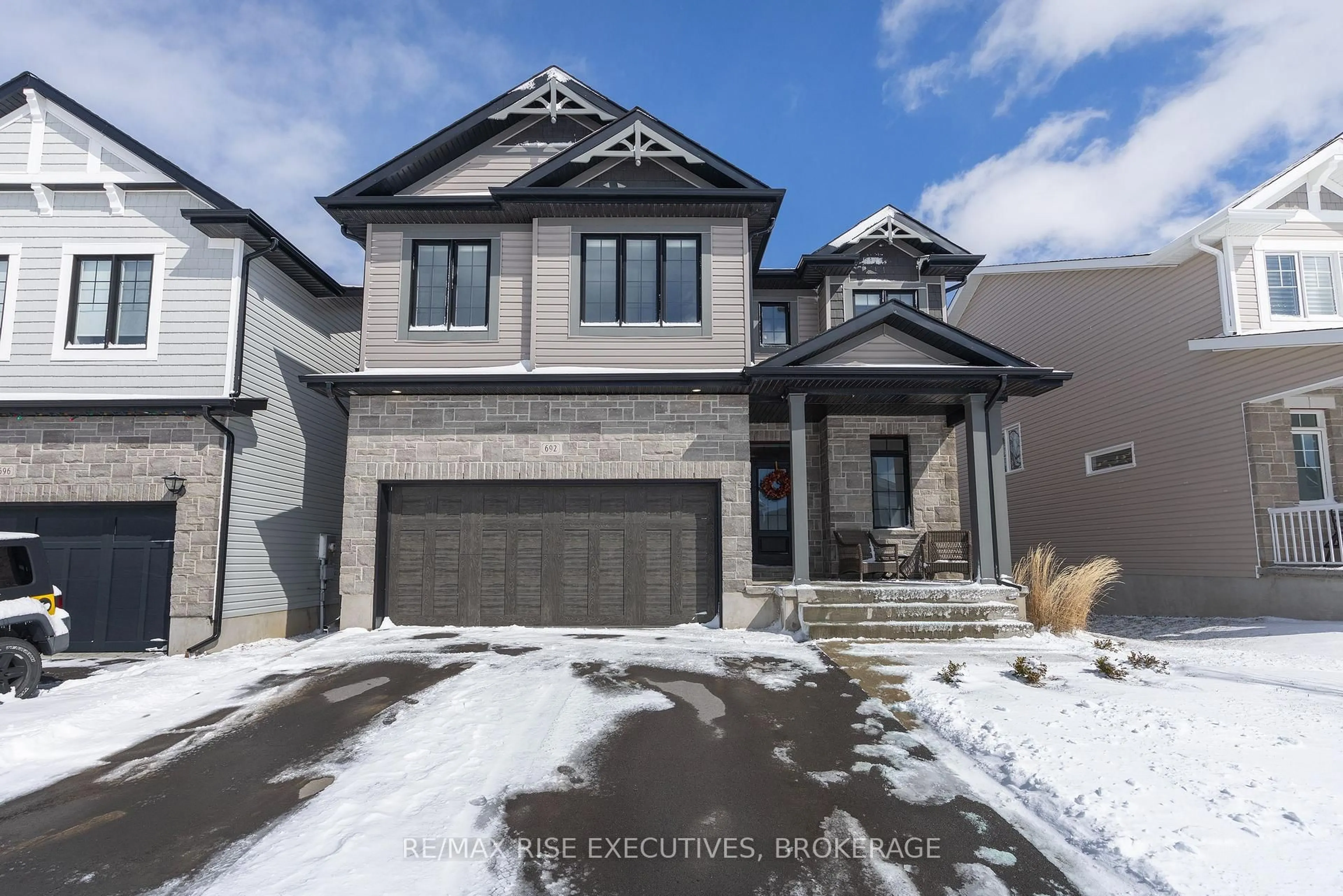 Home with brick exterior material, street for 692 Halloway Dr, Kingston Ontario K7K 0H4