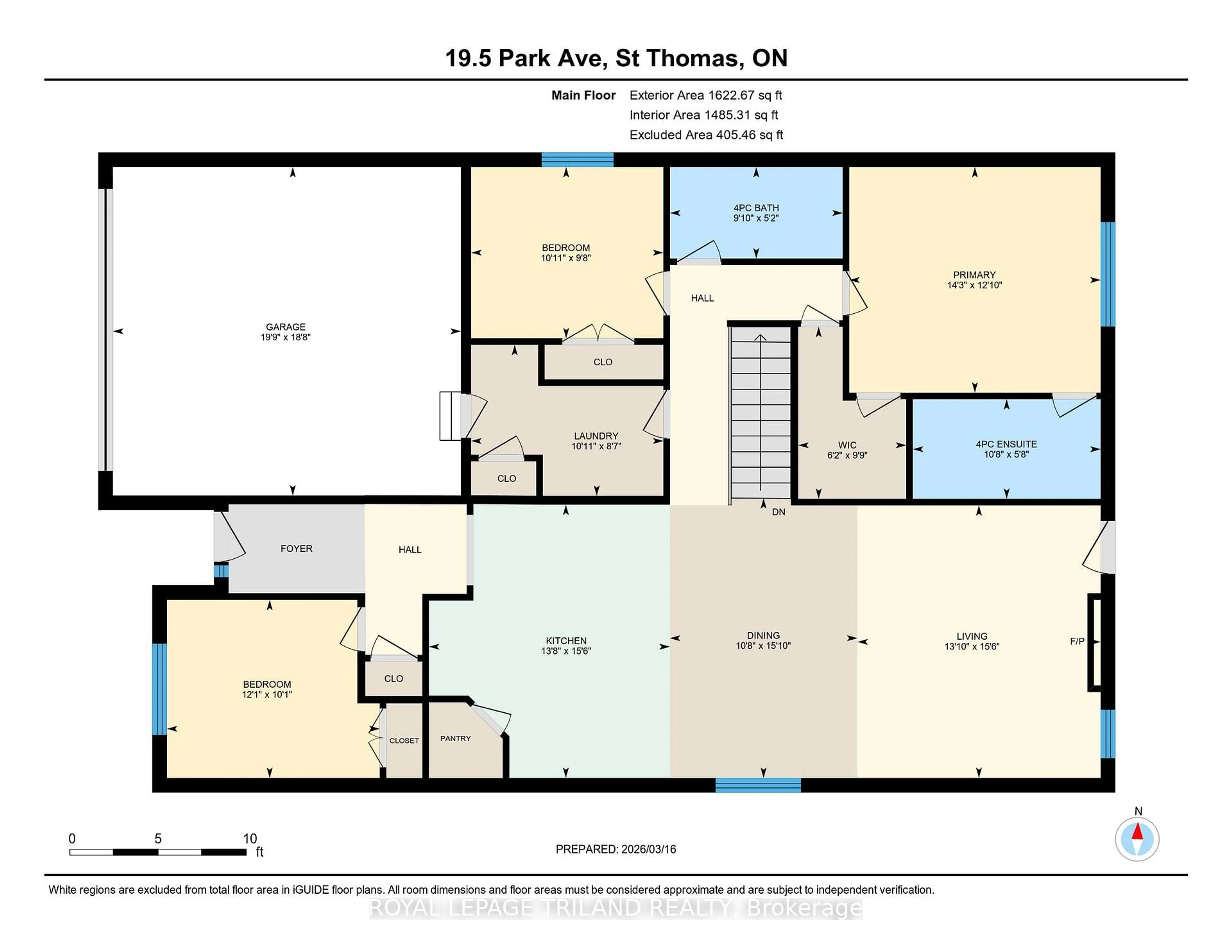 Floor plan for 19.5 PARK Ave, St. Thomas Ontario N5R 4V5