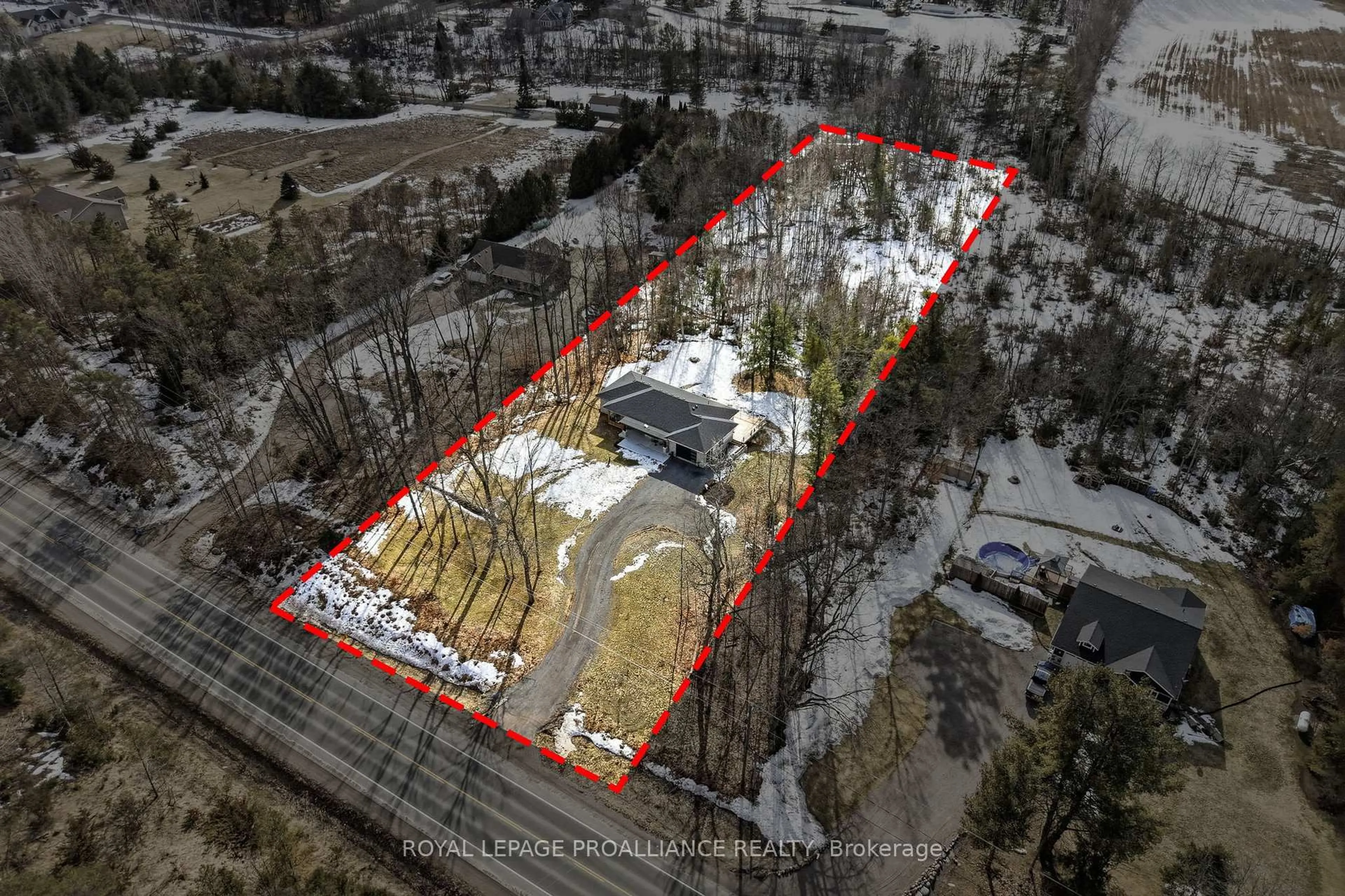 A pic from outside/outdoor area/front of a property/back of a property/a pic from drone, unknown for 5070 County Rd 25, Trent Hills Ontario K0K 3K0