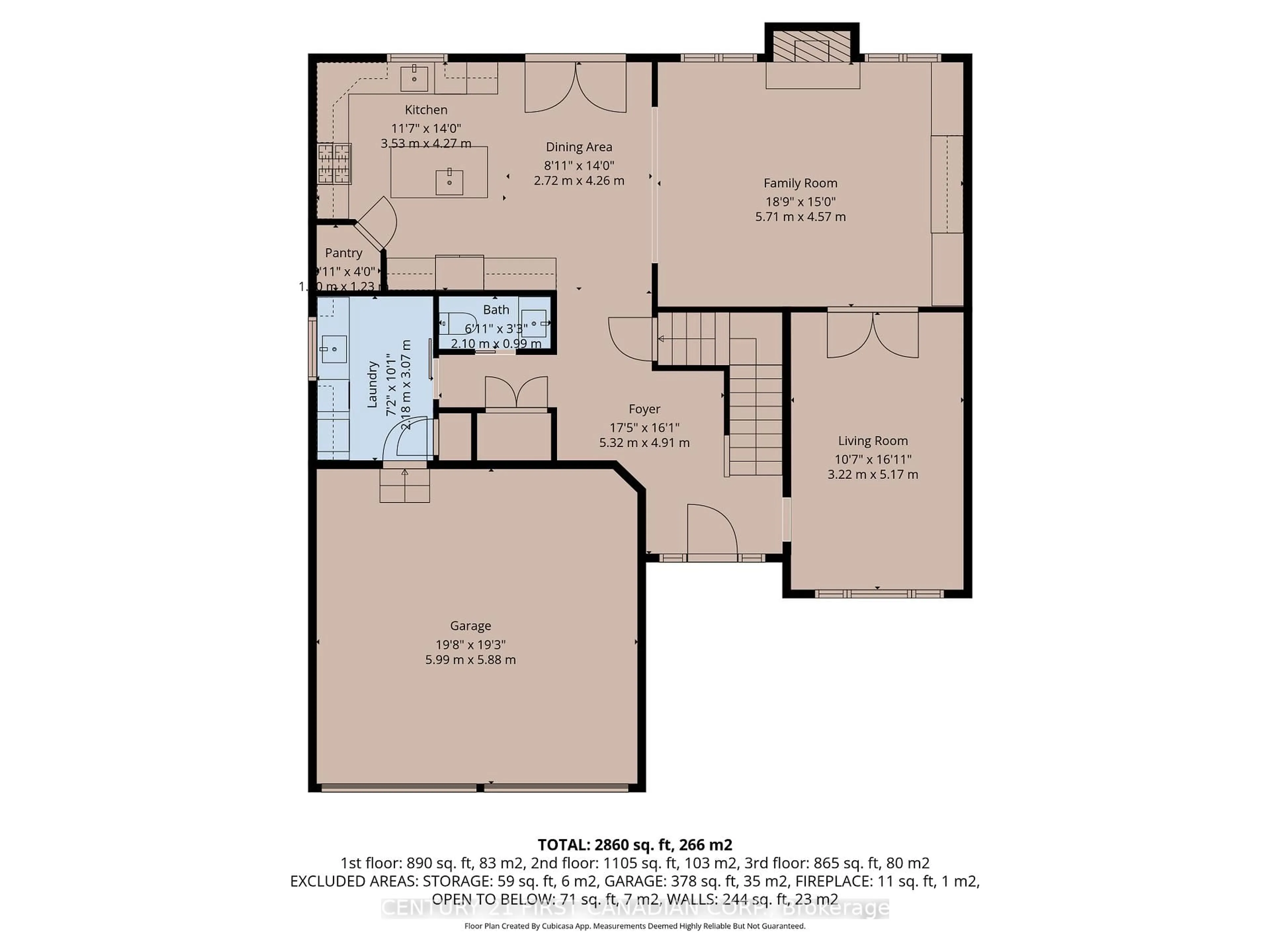 Floor plan for 27 Wood Lily Lane, Middlesex Centre Ontario N0M 2A0