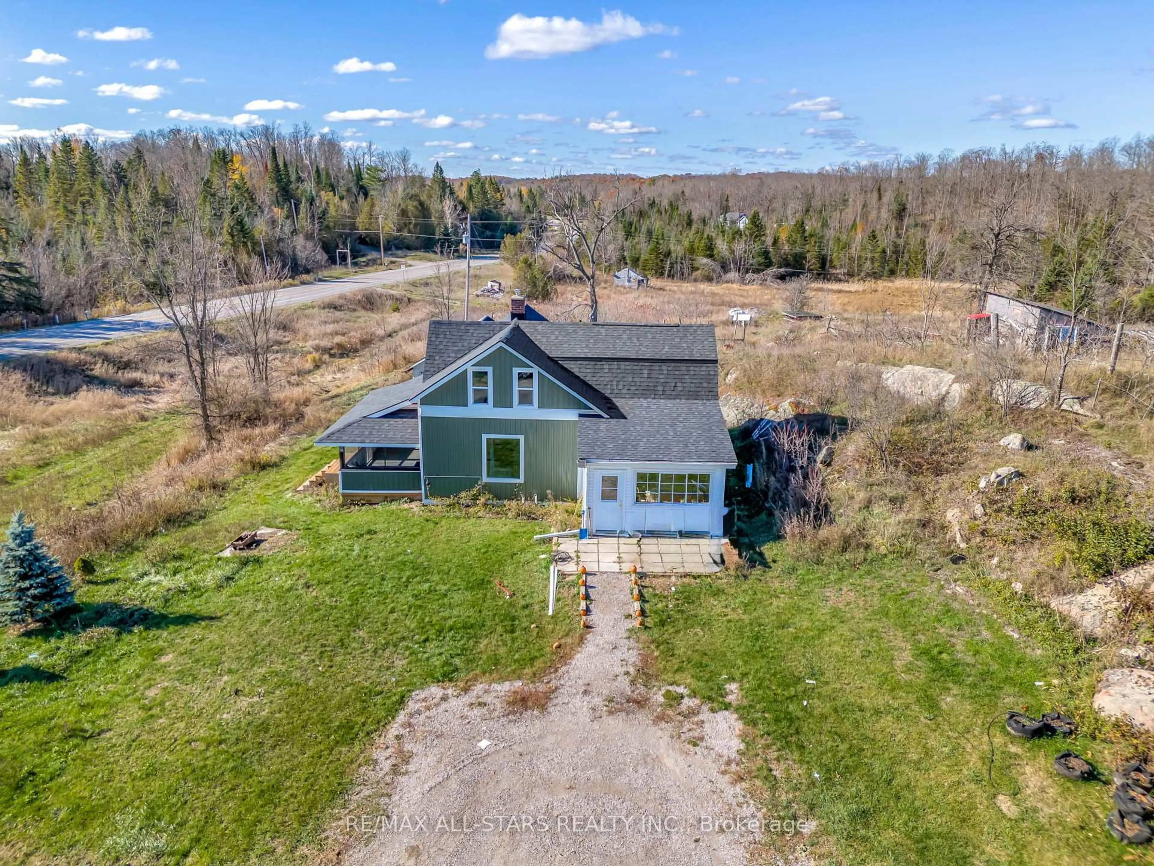 A pic from outside/outdoor area/front of a property/back of a property/a pic from drone, water/lake/river/ocean view for 3783 Monck Rd, Kawartha Lakes Ontario K0M 1K0
