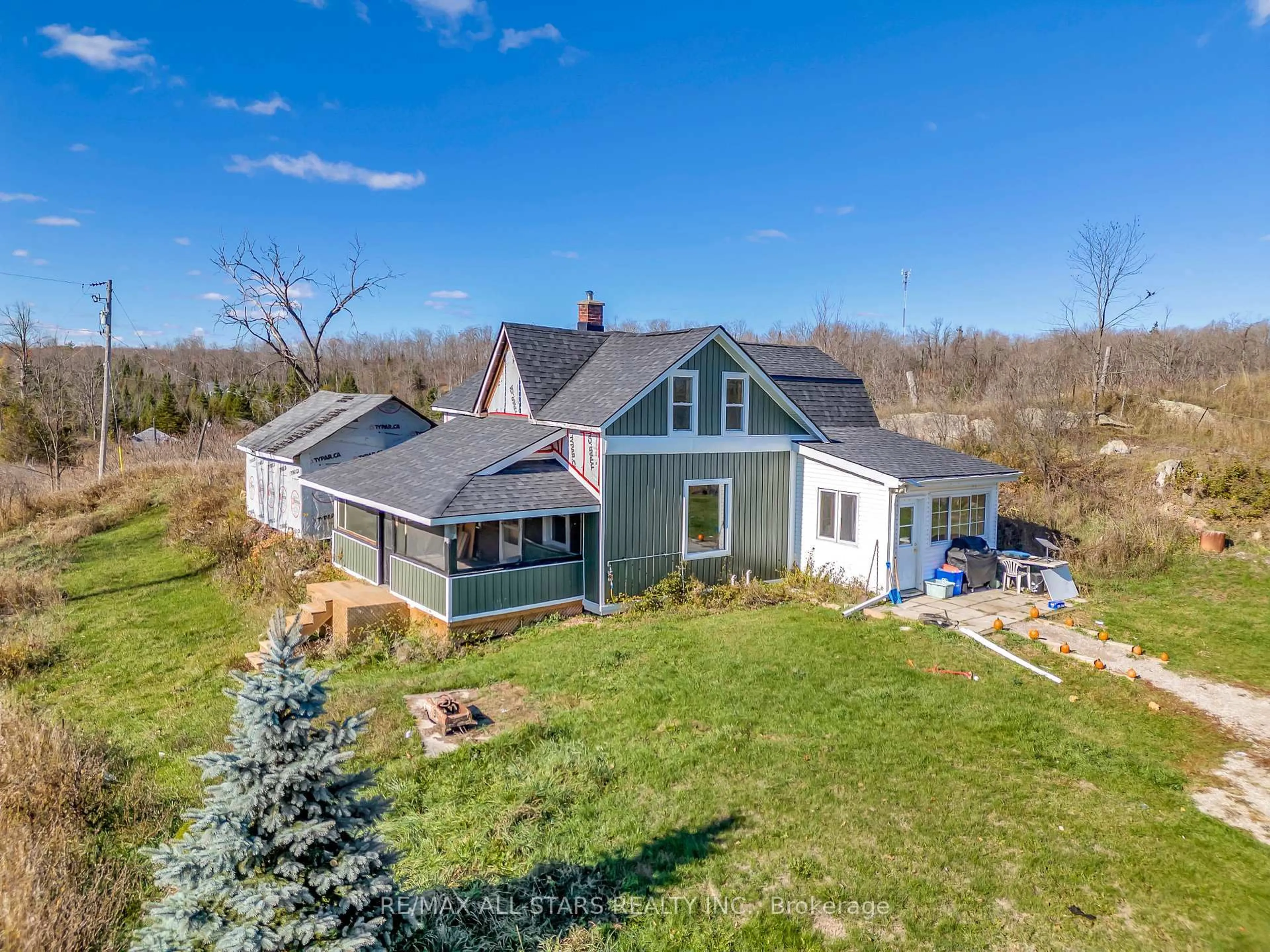 A pic from outside/outdoor area/front of a property/back of a property/a pic from drone, unknown for 3783 Monck Rd, Kawartha Lakes Ontario K0M 1K0