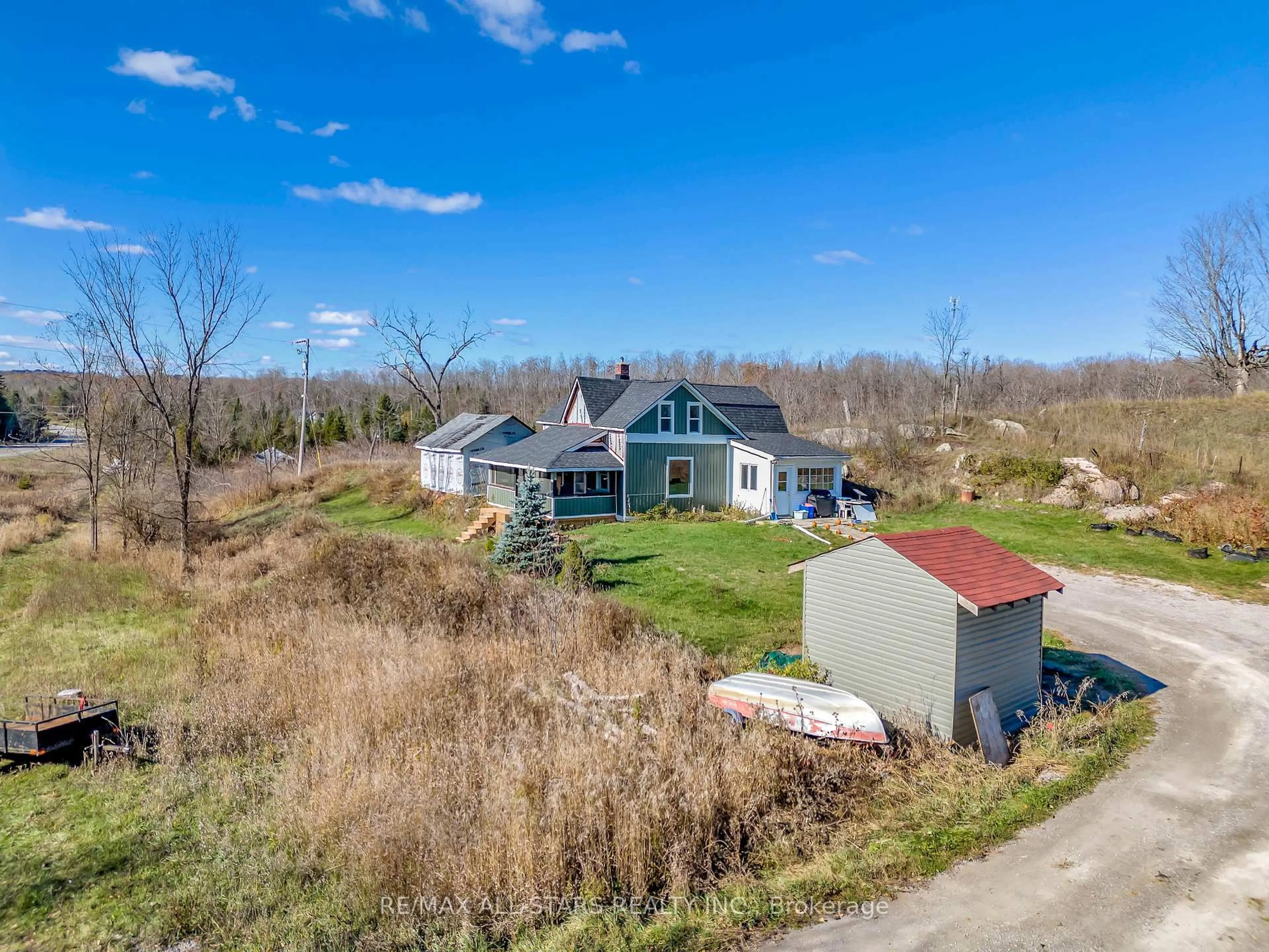 A pic from outside/outdoor area/front of a property/back of a property/a pic from drone, unknown for 3783 Monck Rd, Kawartha Lakes Ontario K0M 1K0