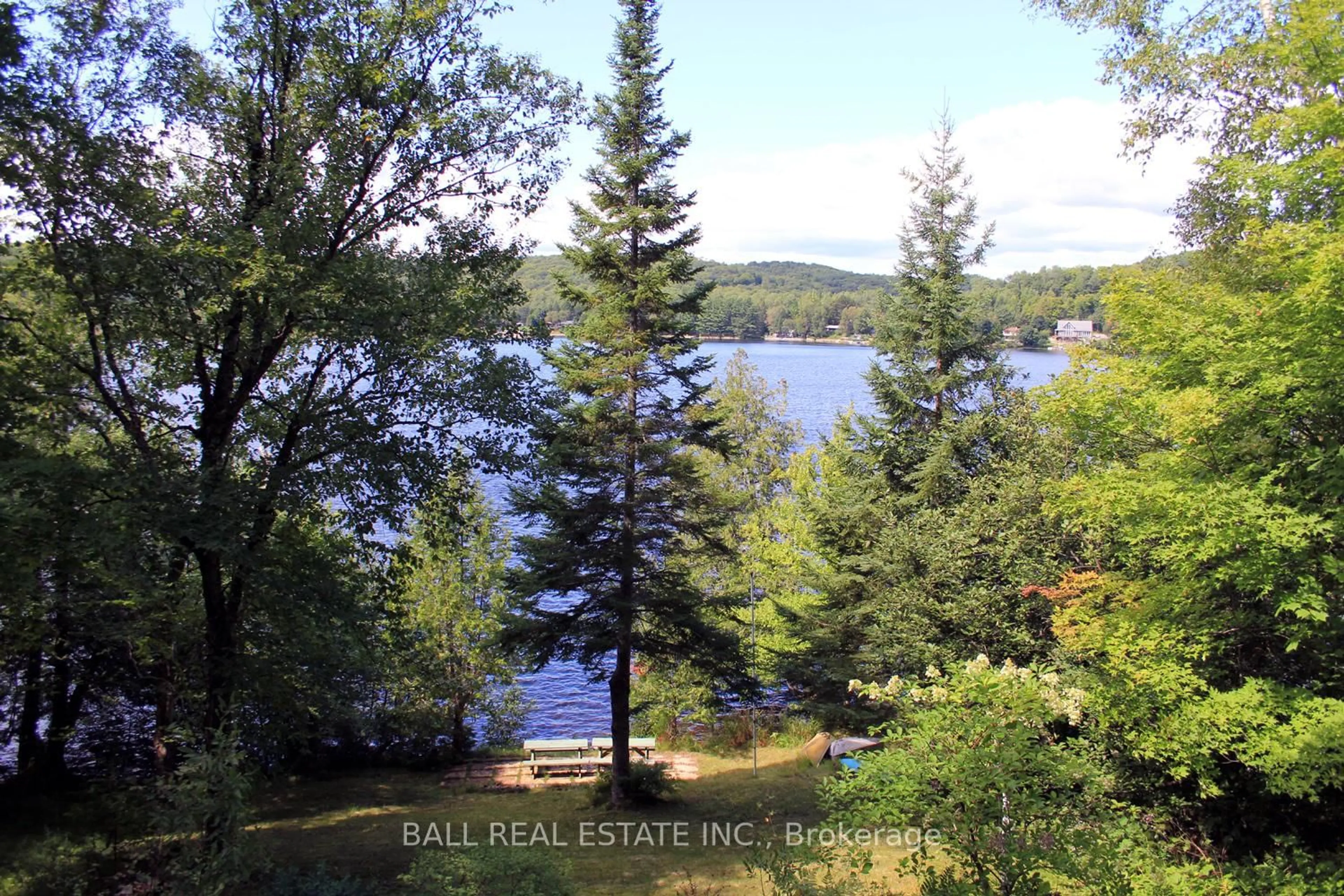 A pic from outside/outdoor area/front of a property/back of a property/a pic from drone, water/lake/river/ocean view for 277 W Diamond Lake Rd, Haliburton Ontario K0L 2A0