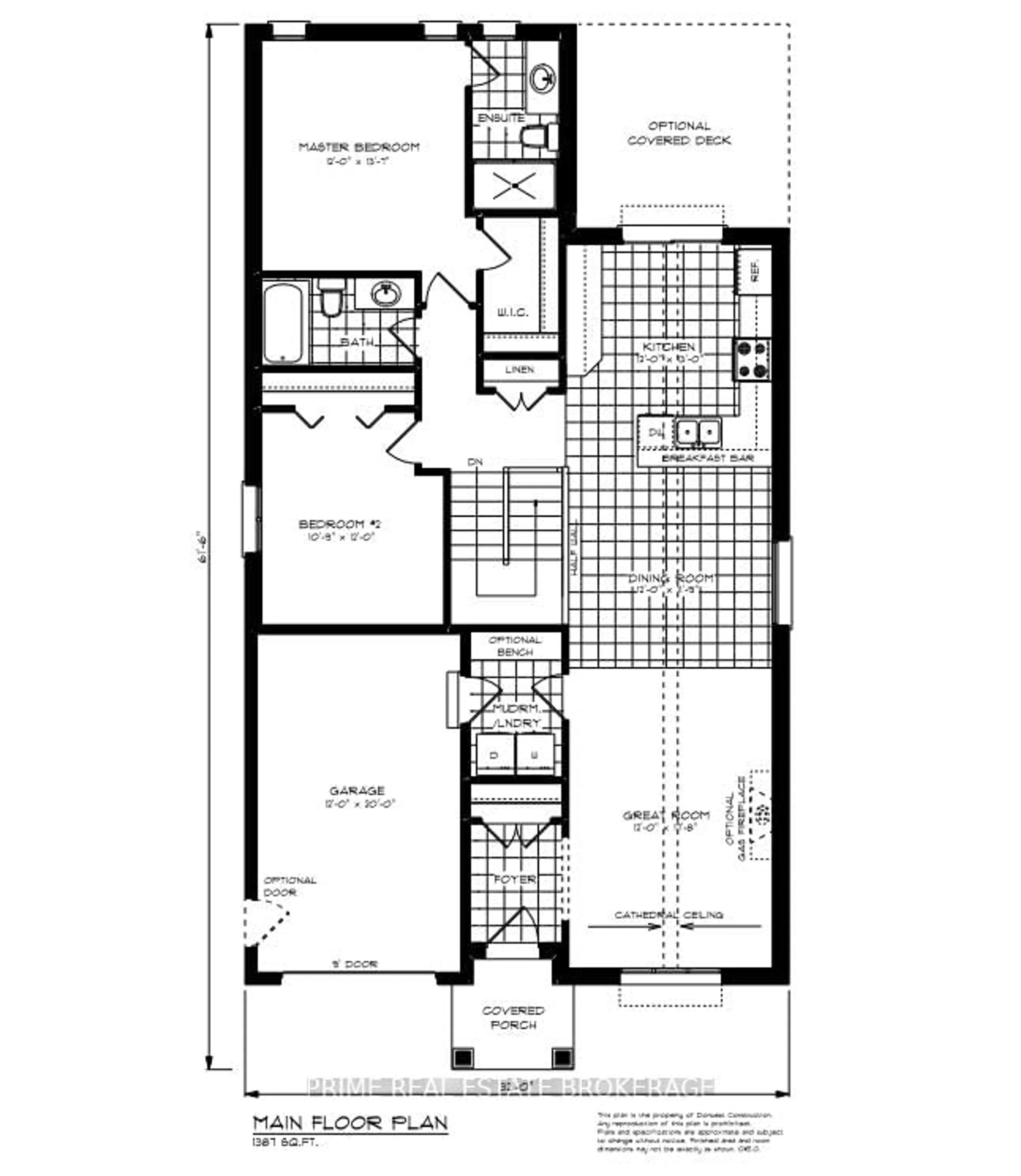 Floor plan for 2 Macleod Crt, West Elgin Ontario N0L 2P0