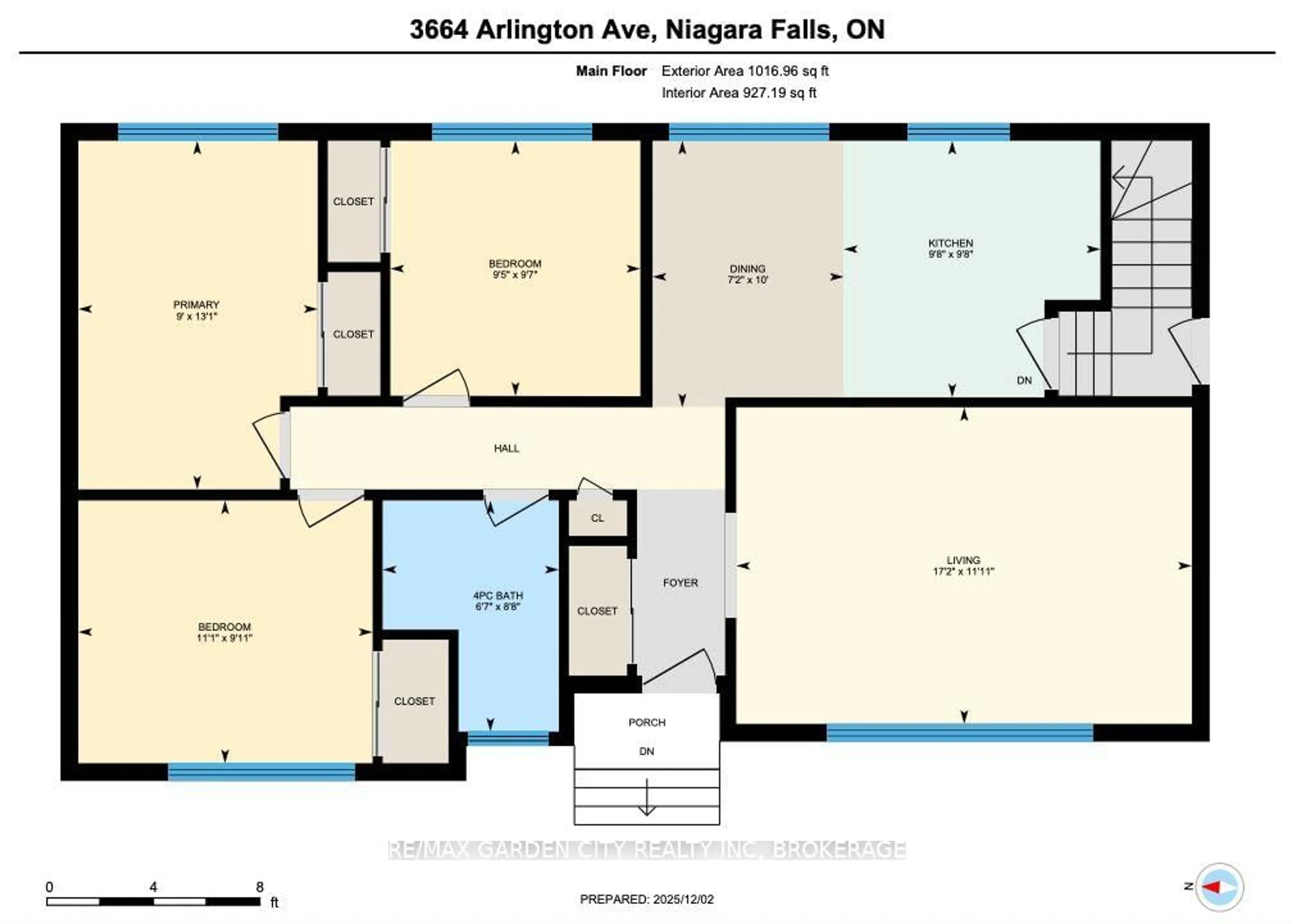 Floor plan for 3664 Arlington Ave, Niagara Falls Ontario L2J 2X2