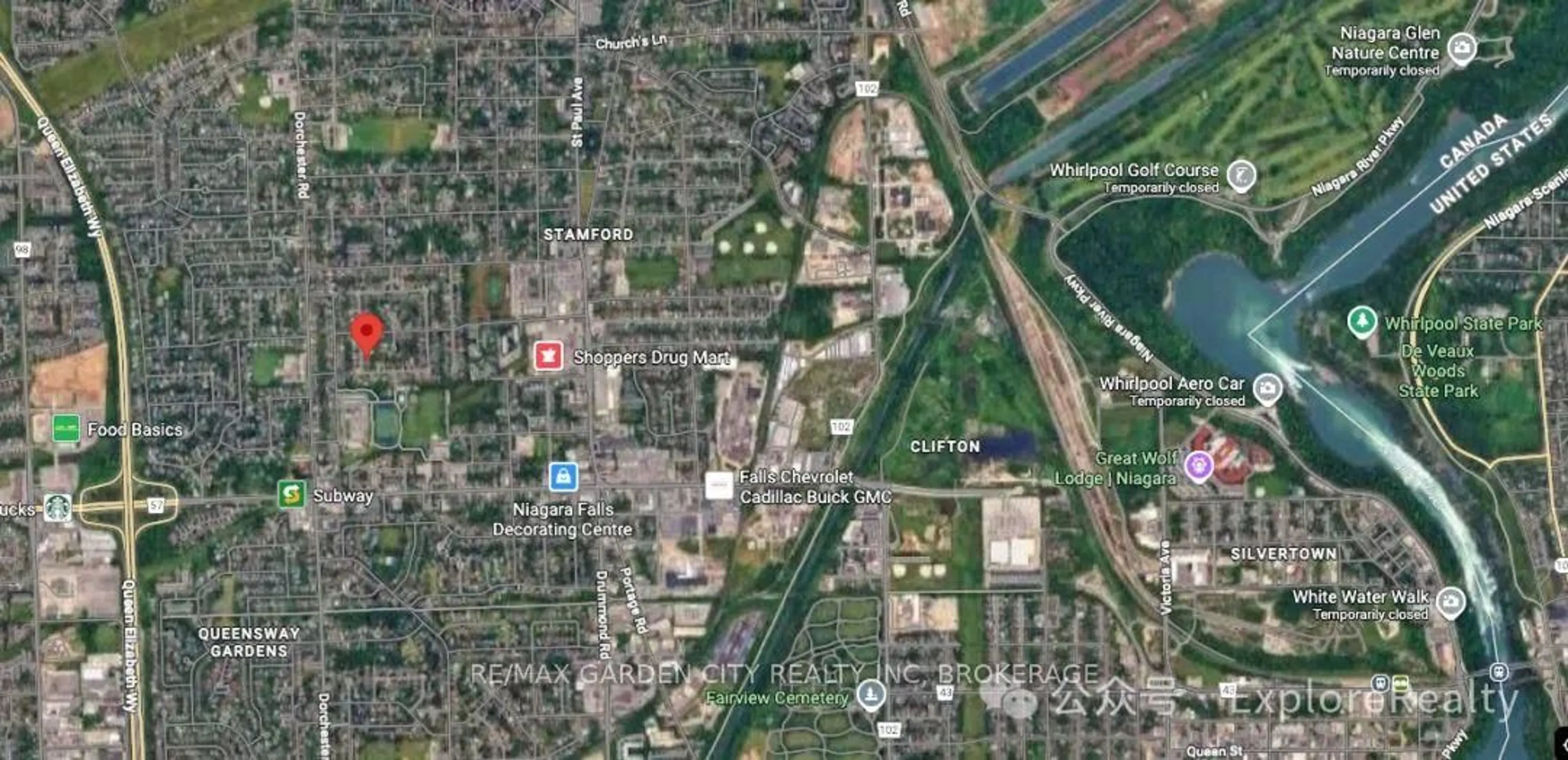 Picture of a map for 3664 Arlington Ave, Niagara Falls Ontario L2J 2X2