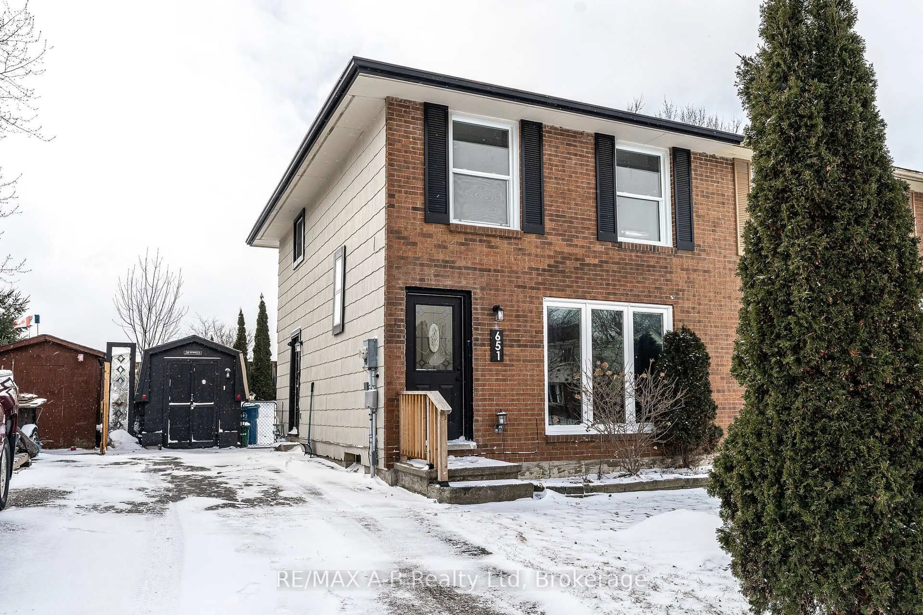 Home with brick exterior material, street for 651 Devon St, Stratford Ontario N4Z 1A5