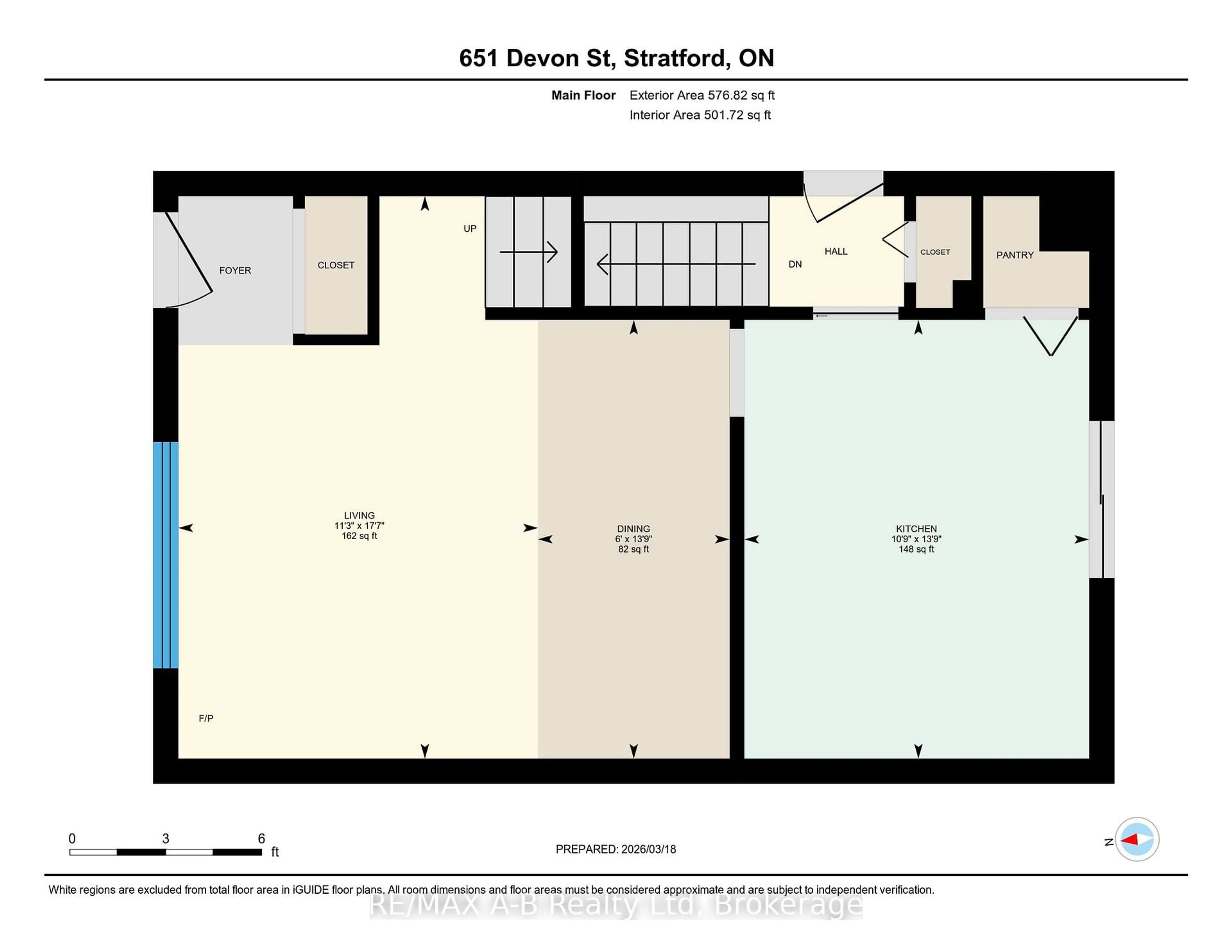 Floor plan for 651 Devon St, Stratford Ontario N4Z 1A5