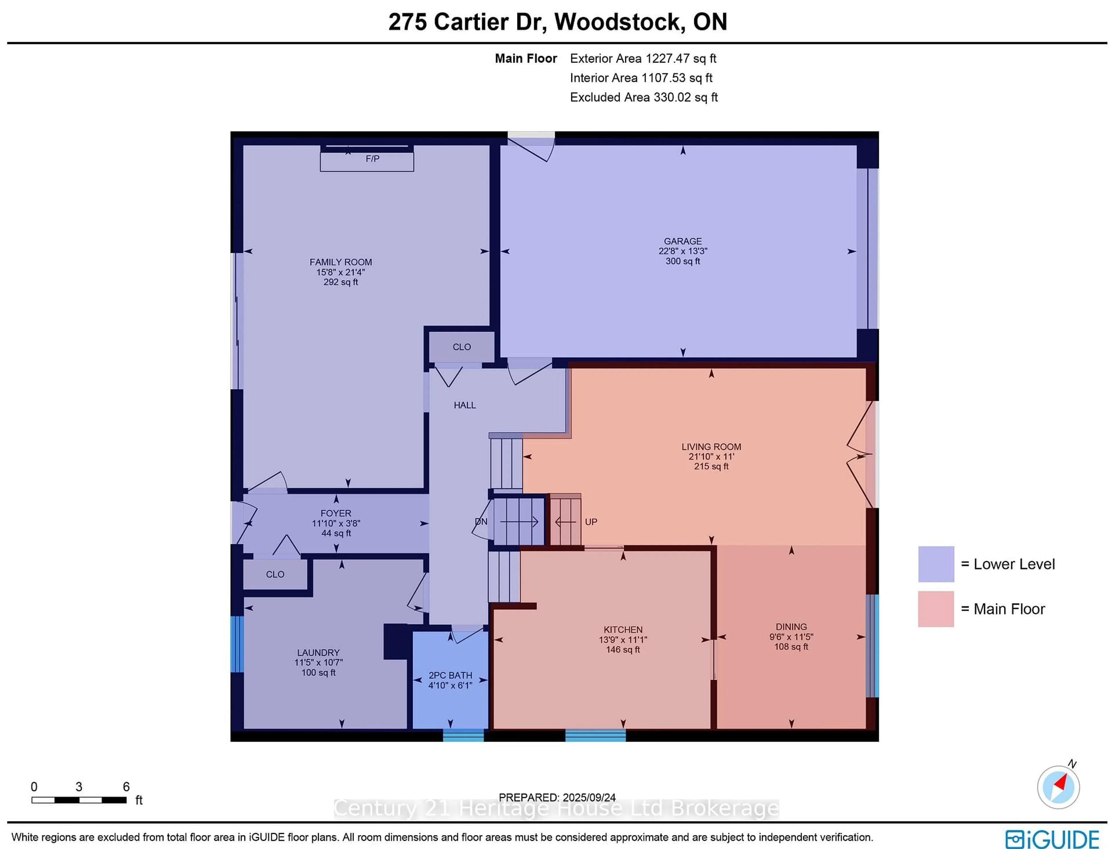 Floor plan for 275 Cartier Dr, Woodstock Ontario N4S 7T9