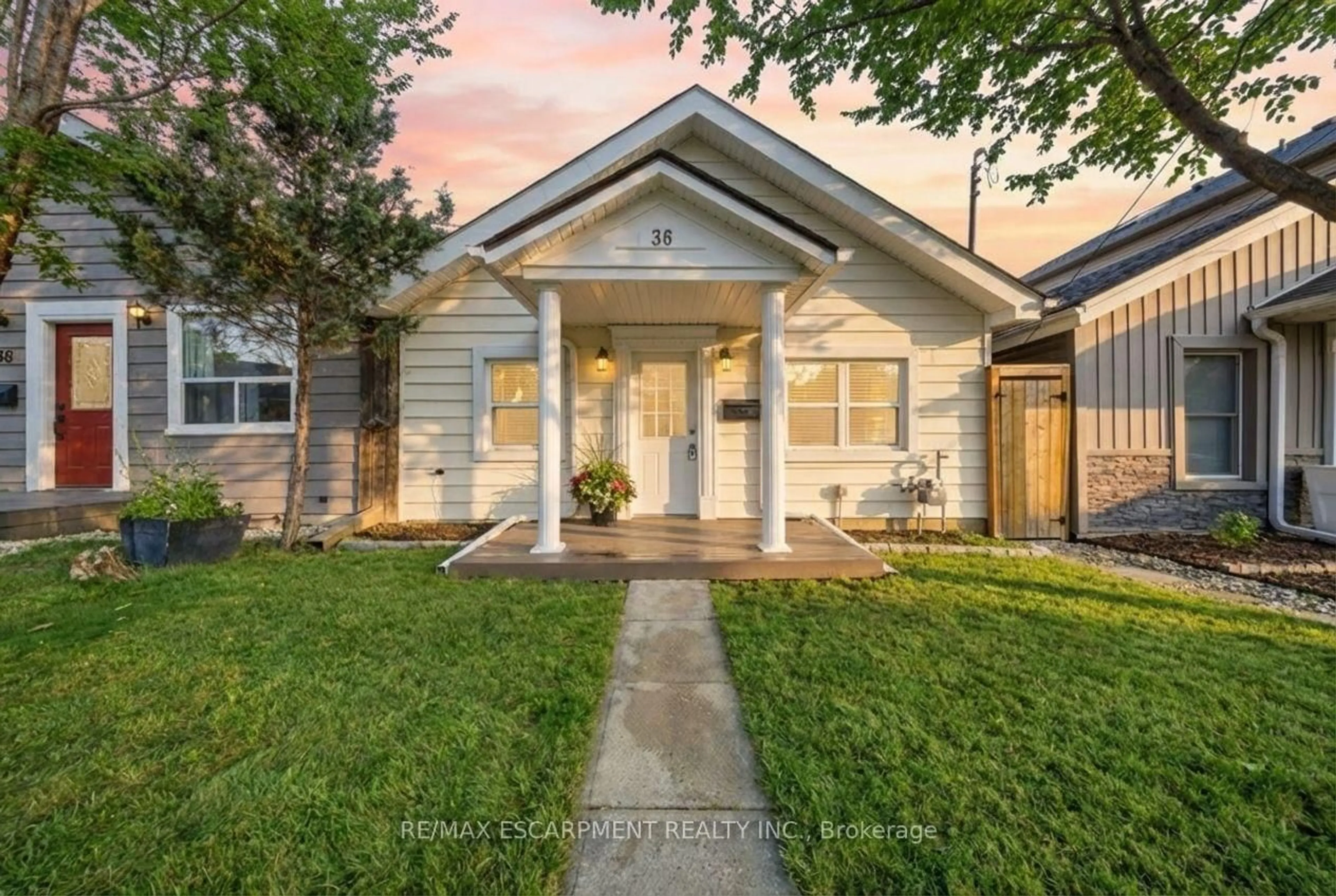 Home with vinyl exterior material, street for 36 Queensdale Ave, Hamilton Ontario L9C 1B5