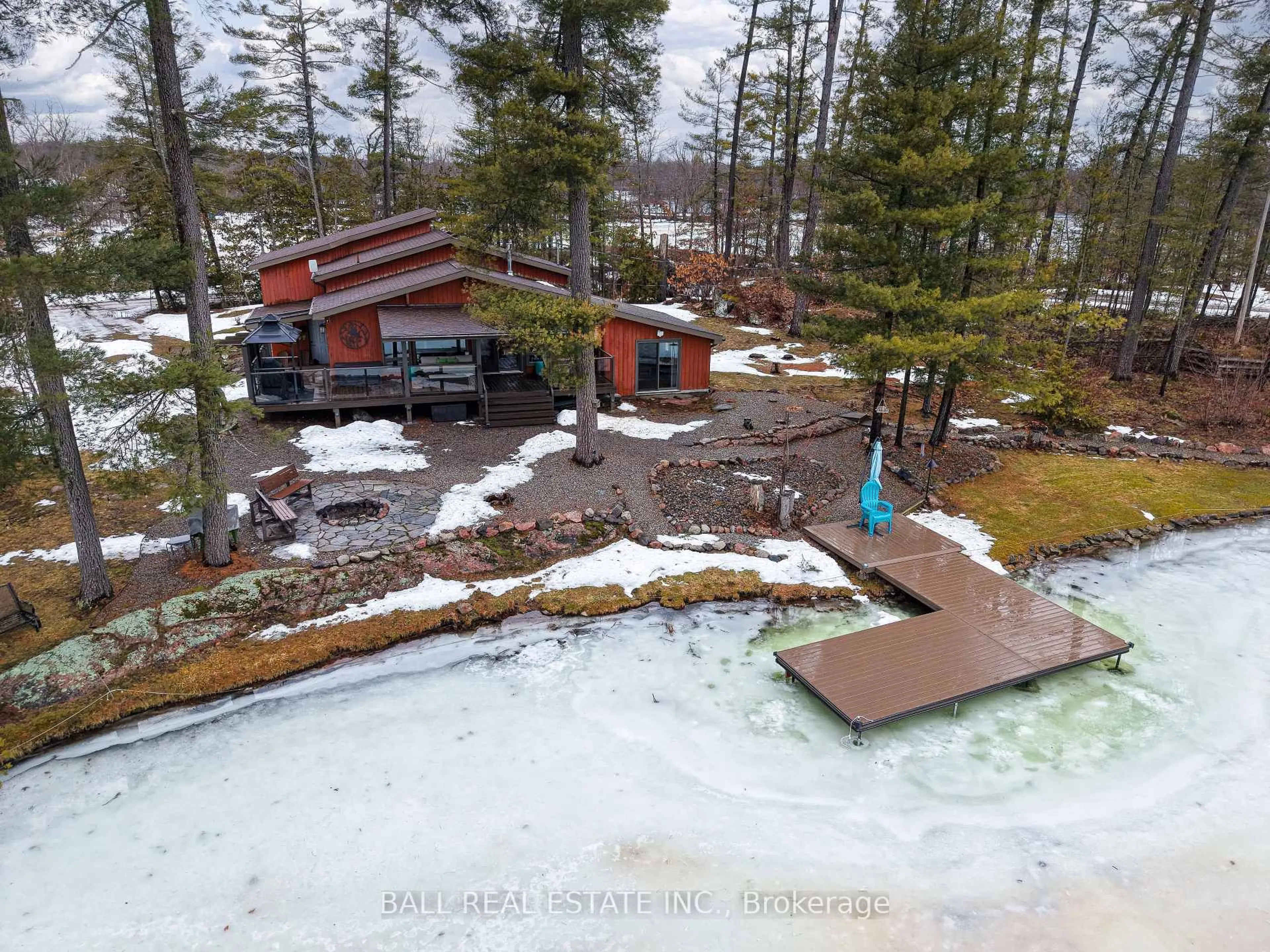 A pic from outside/outdoor area/front of a property/back of a property/a pic from drone, mountain view for 3349 Fire Route 22, Selwyn Ontario K0L 1J0