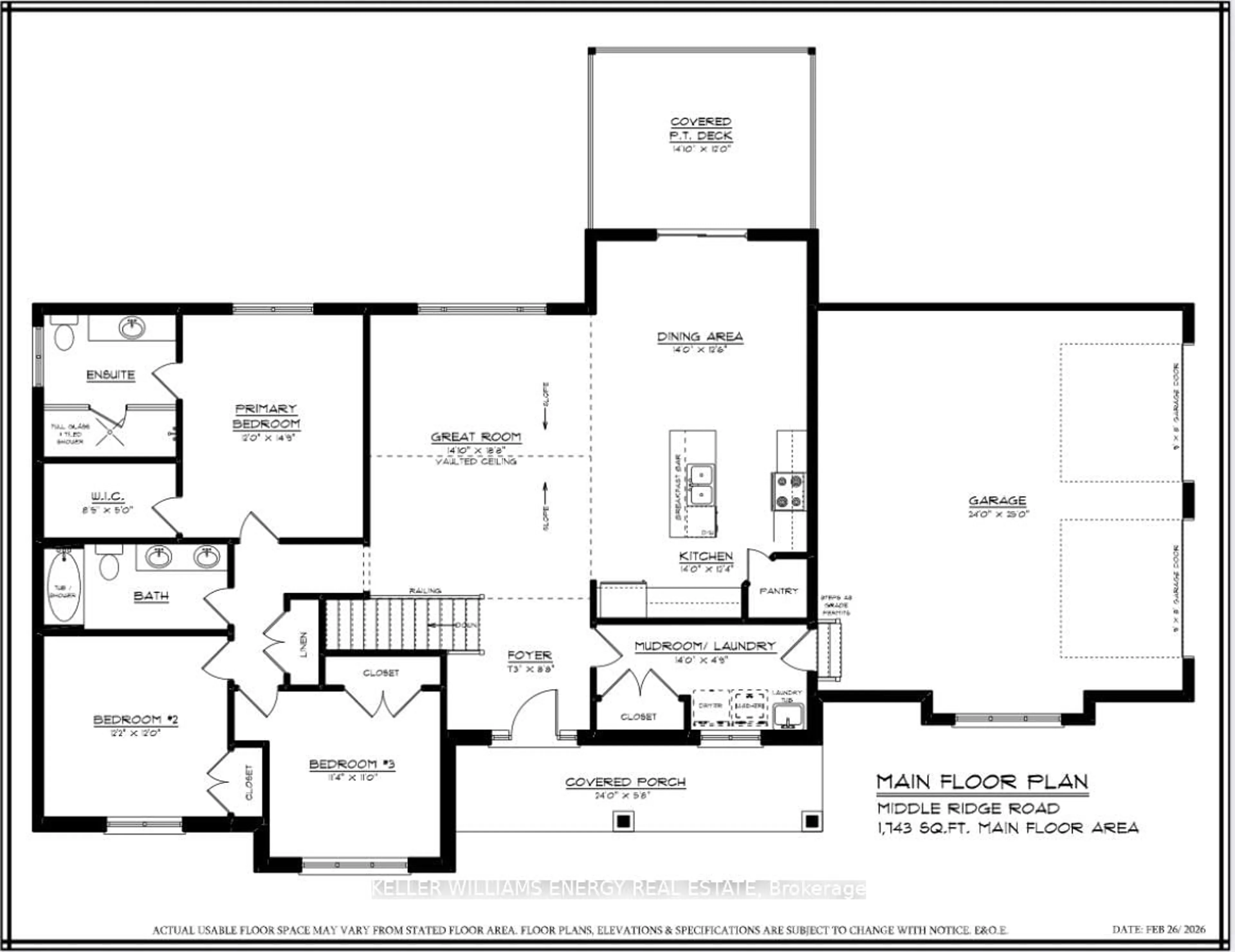 Floor plan for 141 Middle Ridge Rd, Brighton Ontario K0K 1H0