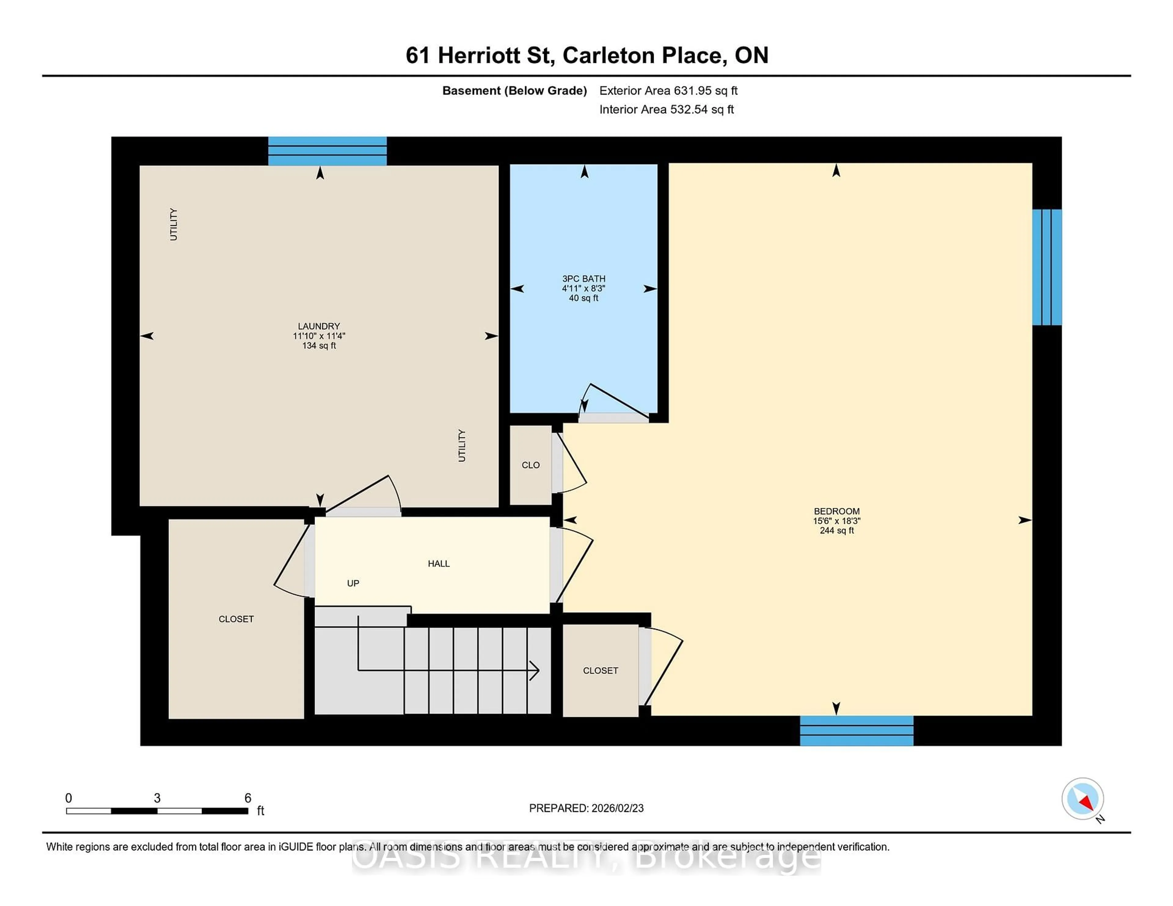 Floor plan for 61 Herriott St, Carleton Place Ontario K7C 2A6
