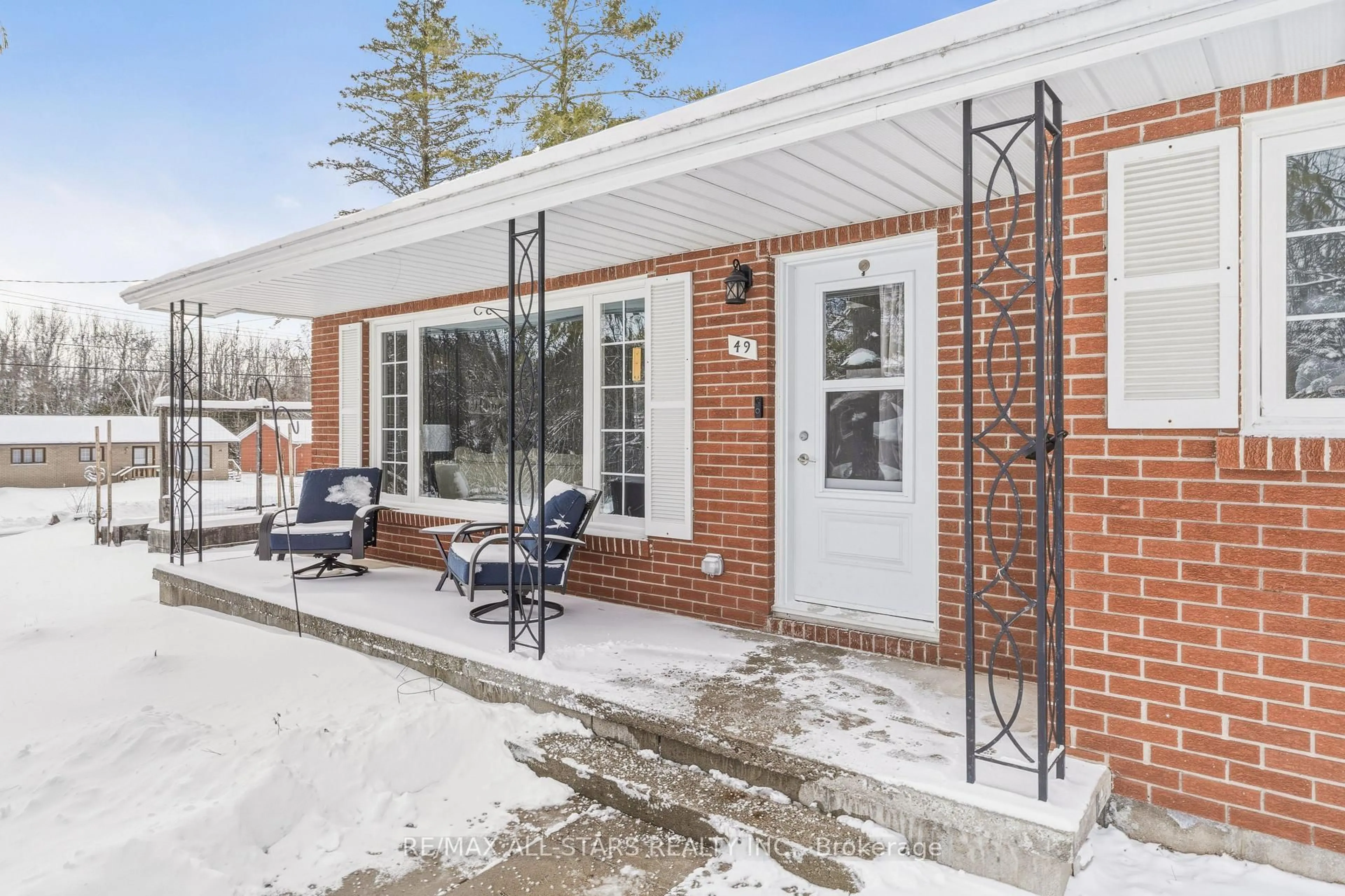 Home with brick exterior material, street for 49 Kennedy Dr, Kawartha Lakes Ontario K0M 1N0