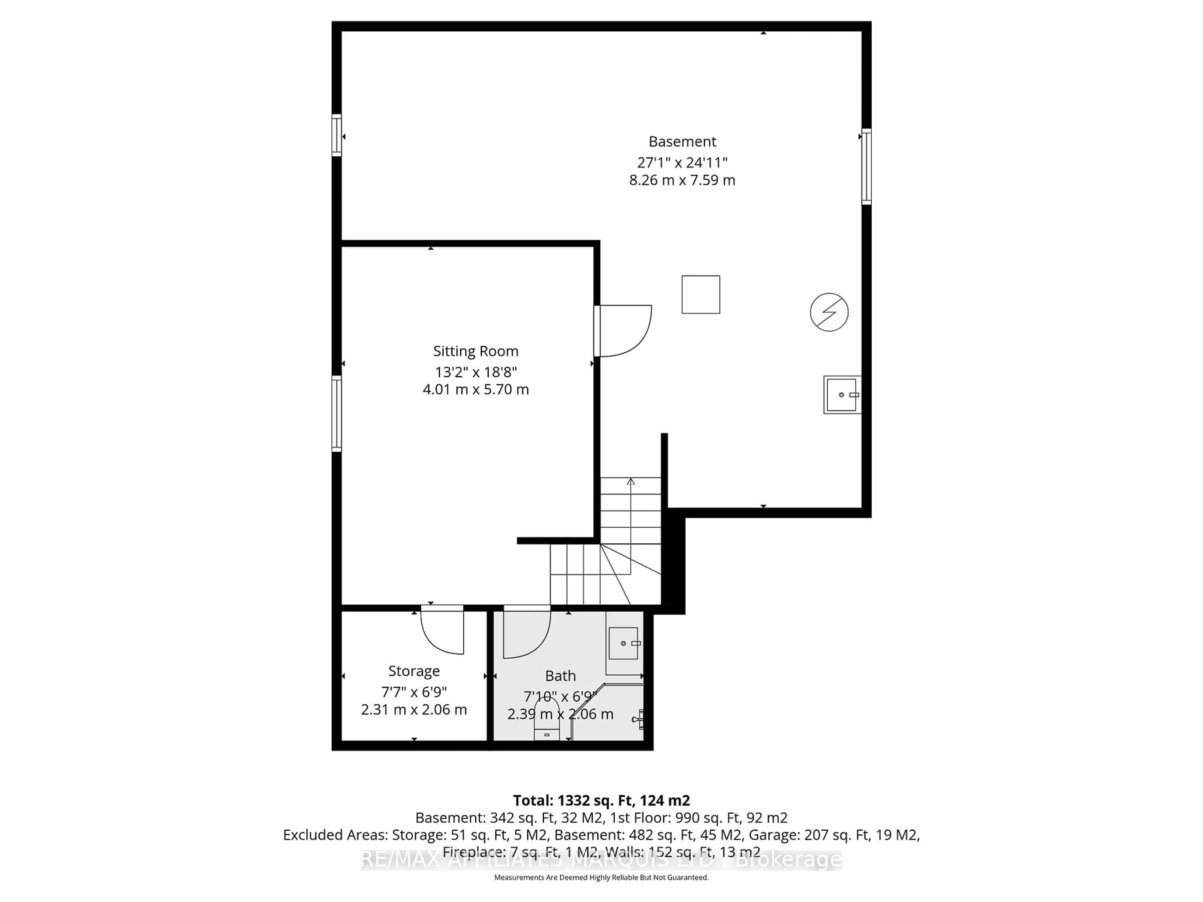Floor plan for 175 Hemlock Cres, Cornwall Ontario K6H 0A2