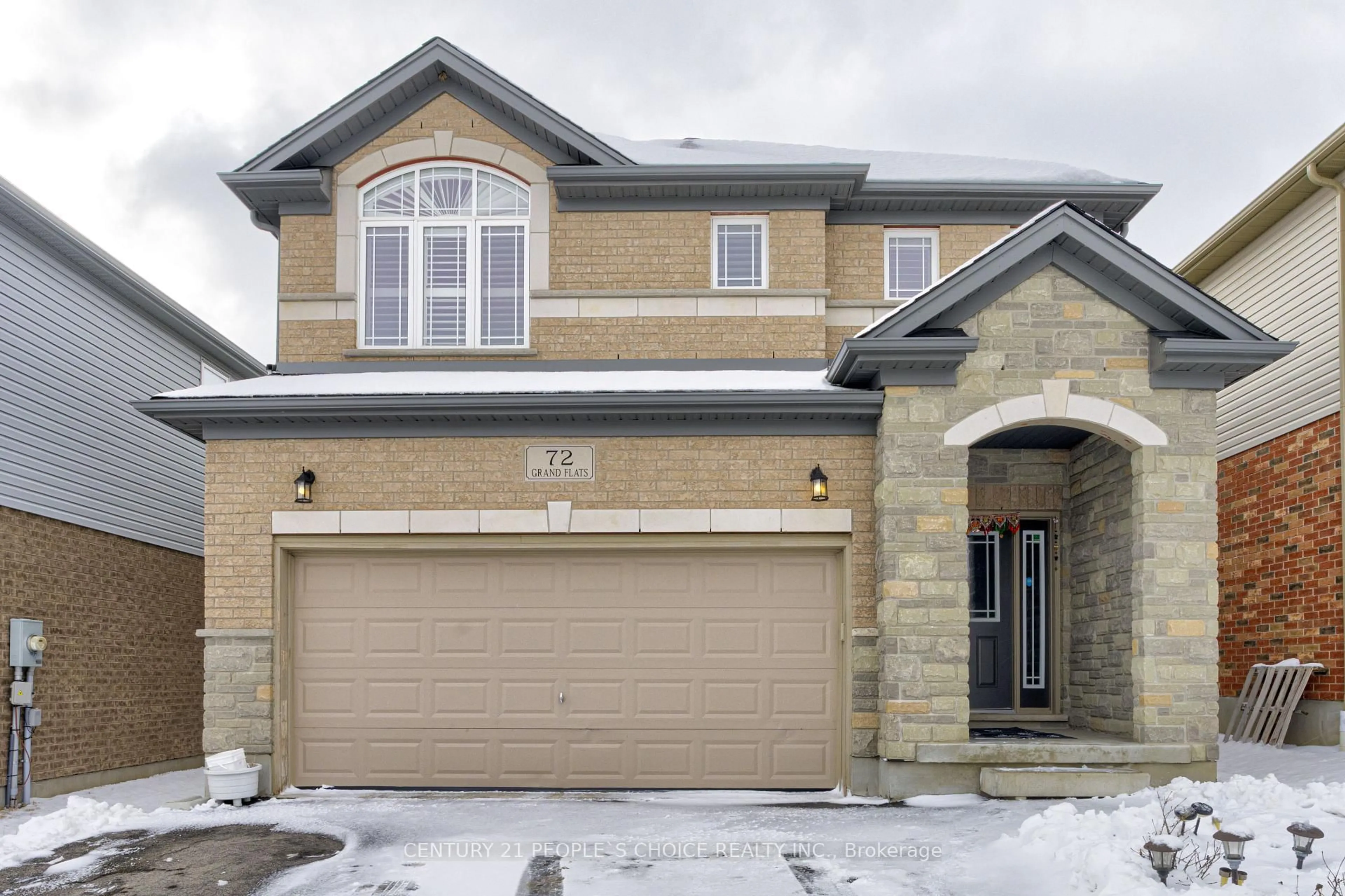 Home with brick exterior material, street for 72 Grand Flats Tr, Waterloo Ontario N2A 0J8