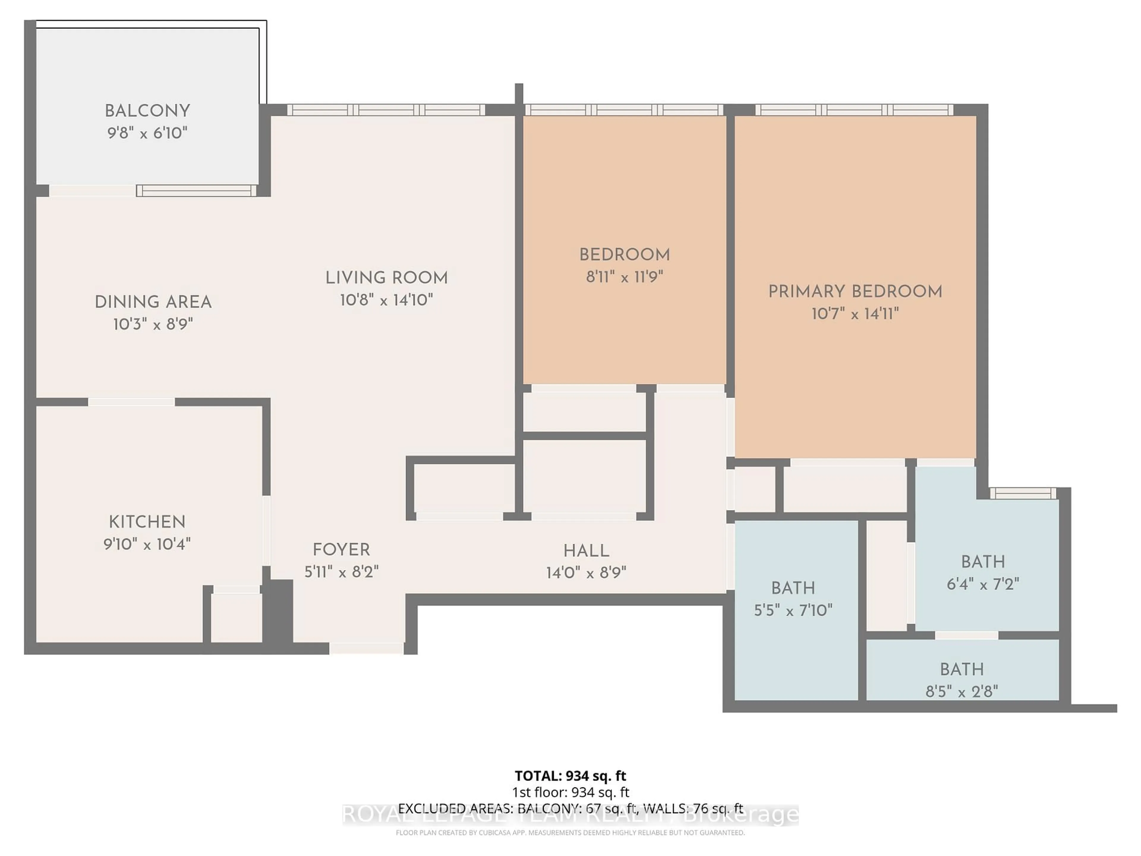 Floor plan for 1285 Cahill Dr #708, Ottawa Ontario K1V 9A7