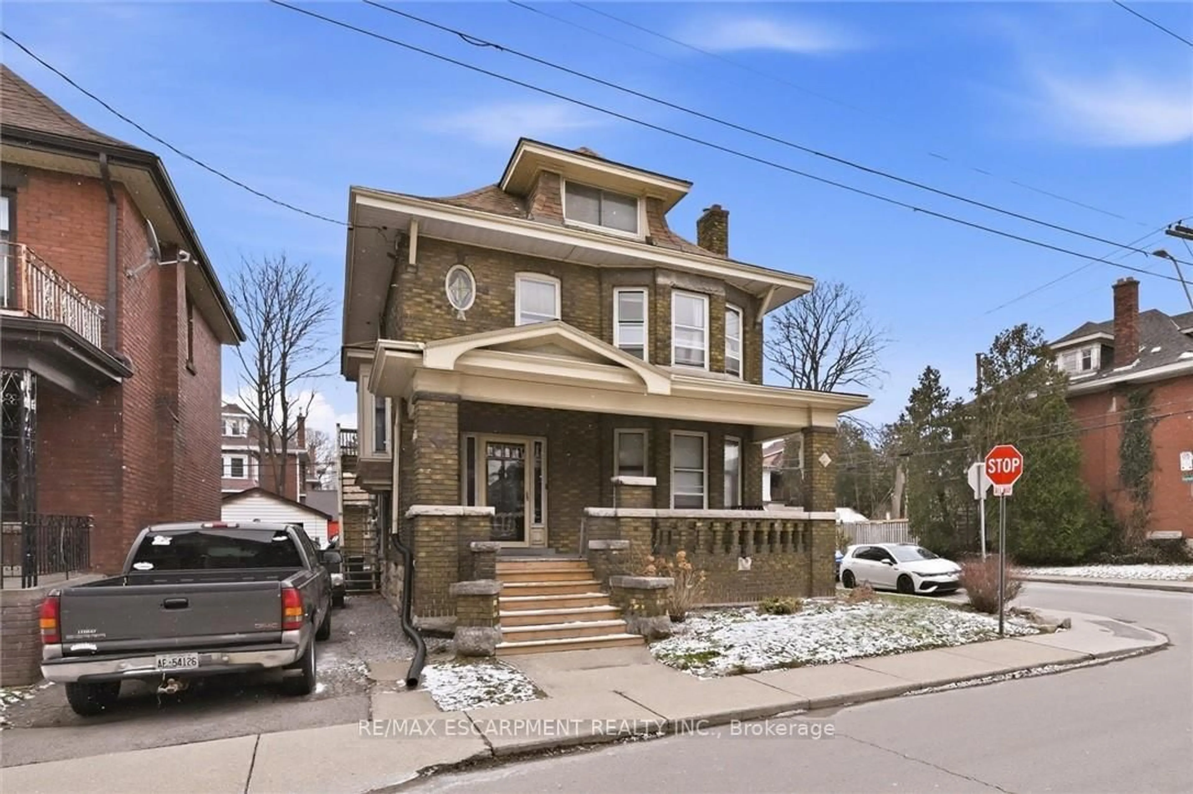 Home with brick exterior material, street for 81 Carrick Ave, Hamilton Ontario L8M 2W4