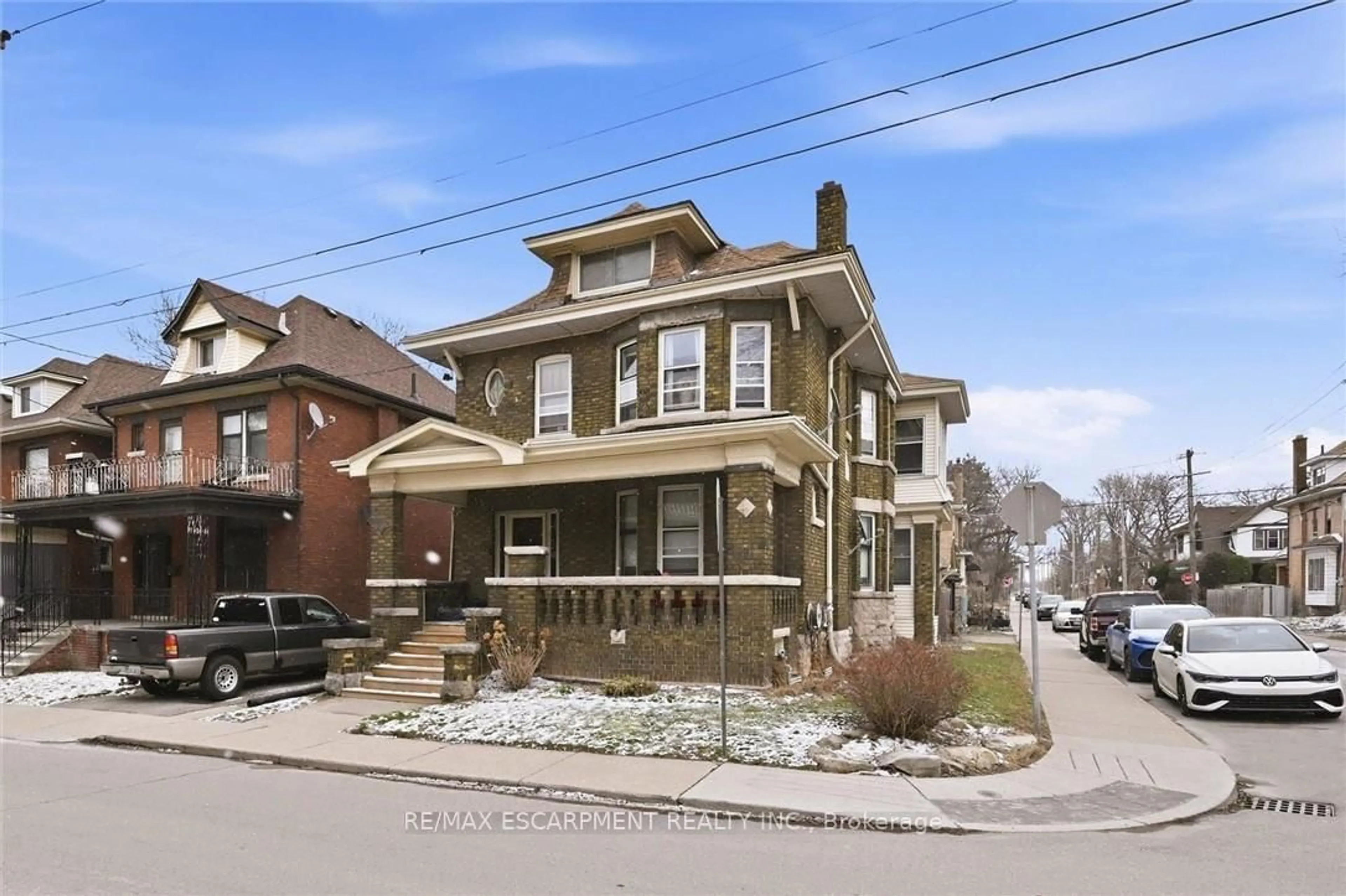 Home with brick exterior material, street for 81 Carrick Ave, Hamilton Ontario L8M 2W4