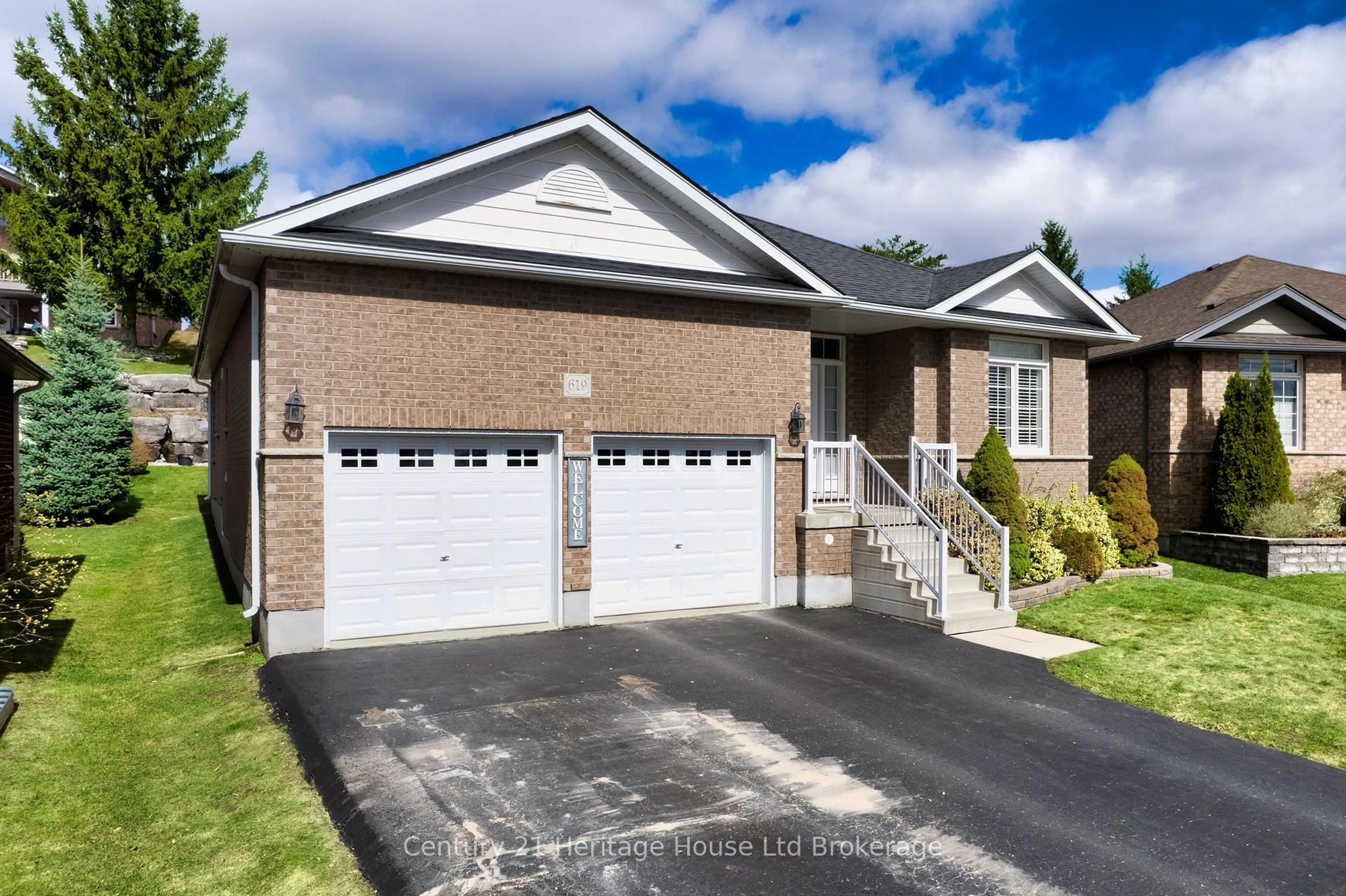 Home with brick exterior material, street for 619 Fox Hollow Crt, Woodstock Ontario N4T 1W3