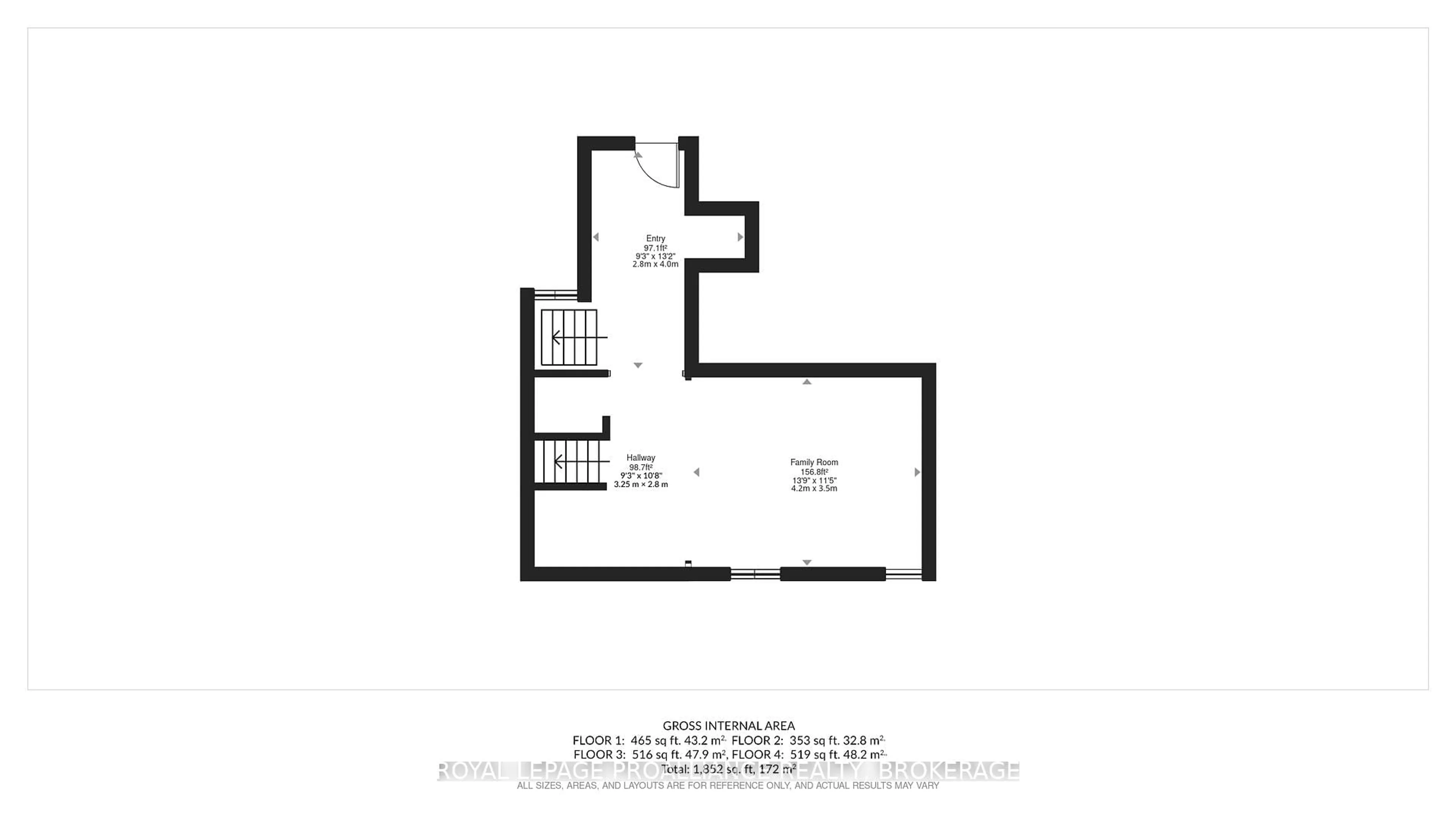 Floor plan for 296 Olympus Ave, Kingston Ontario K7M 4T9