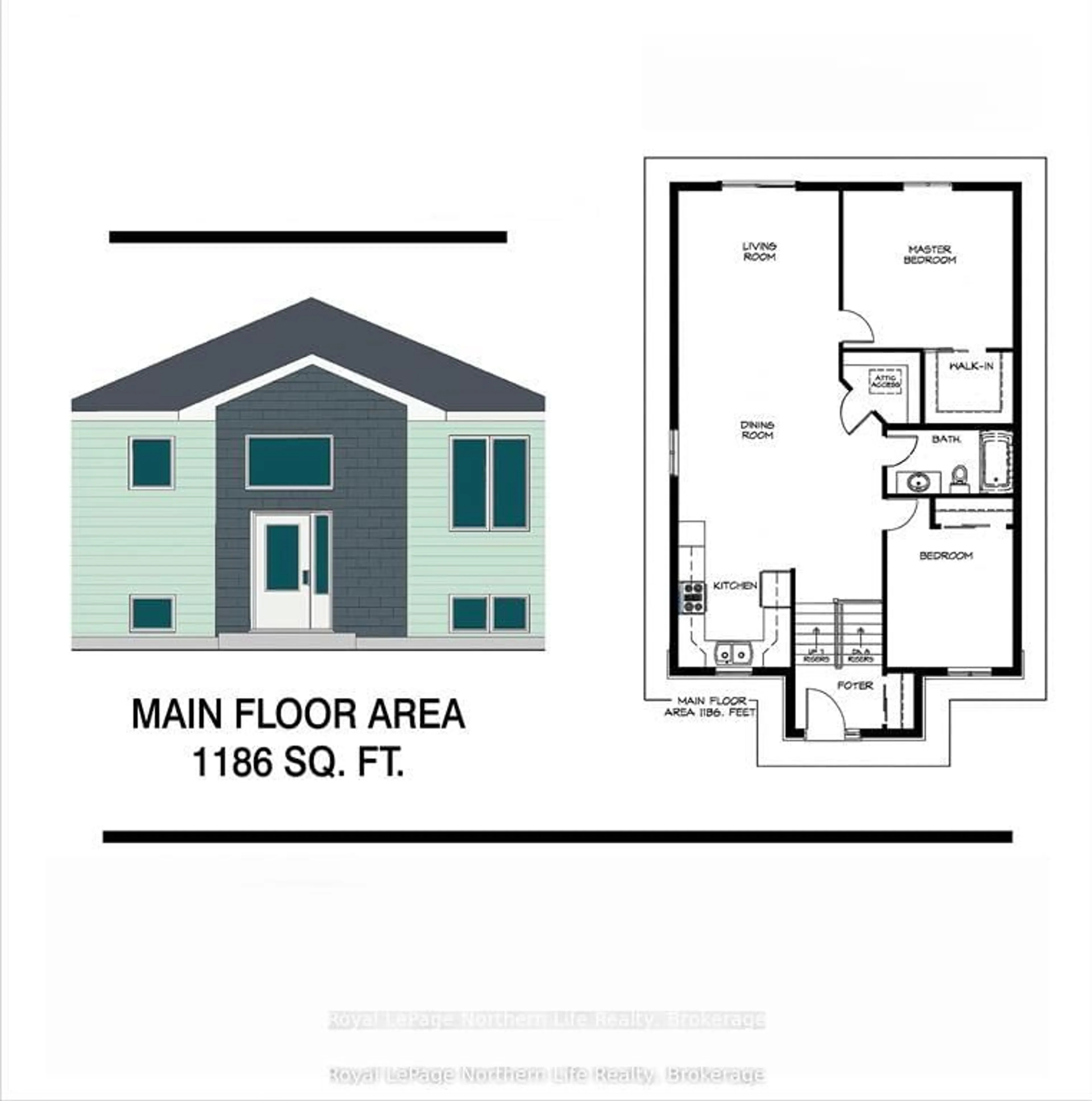 Floor plan for 57 Bain Ave, West Nipissing Ontario P0H 1G0