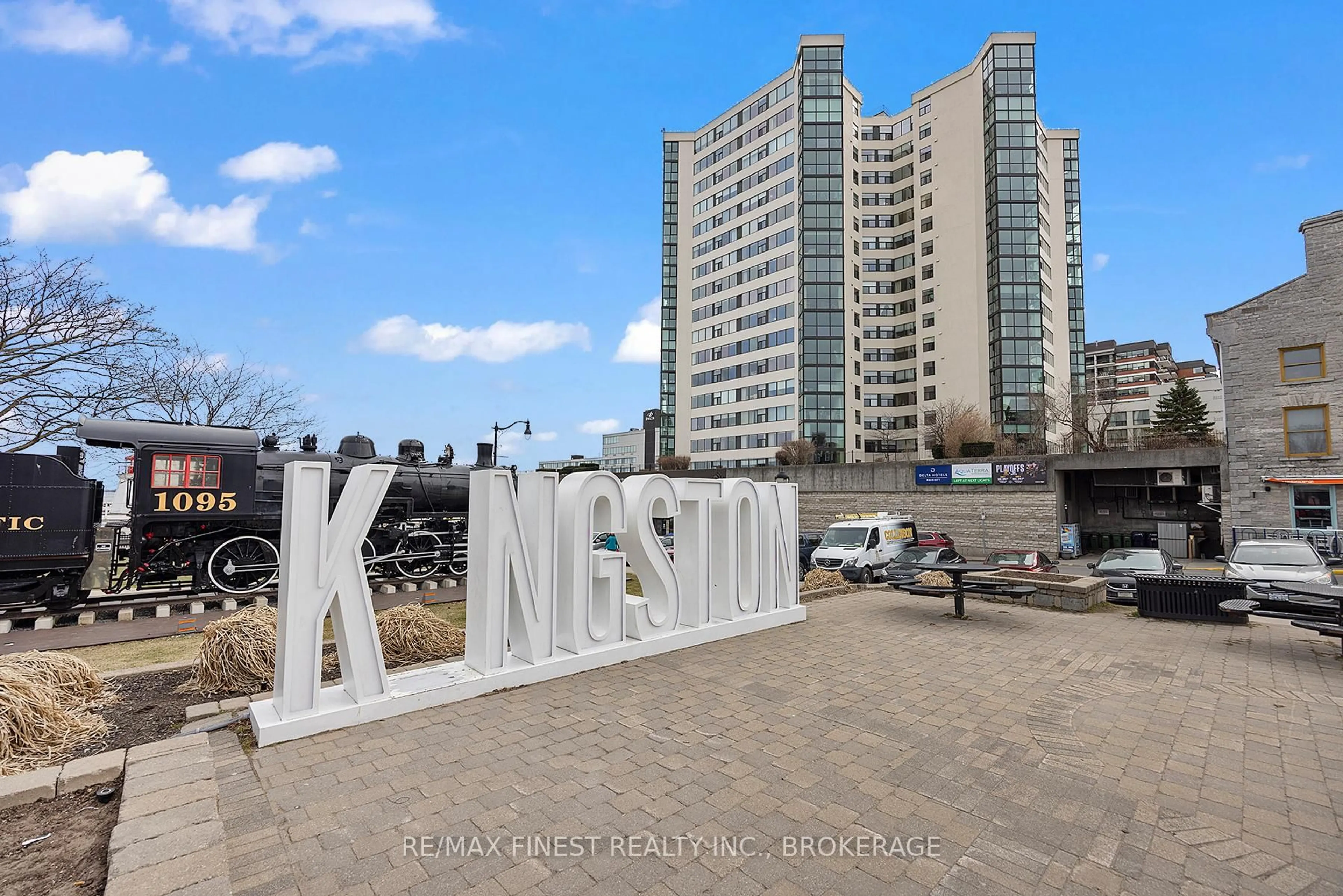 A pic from outside/outdoor area/front of a property/back of a property/a pic from drone, unknown for 185 Ontario St #608, Kingston Ontario K7L 2Y7