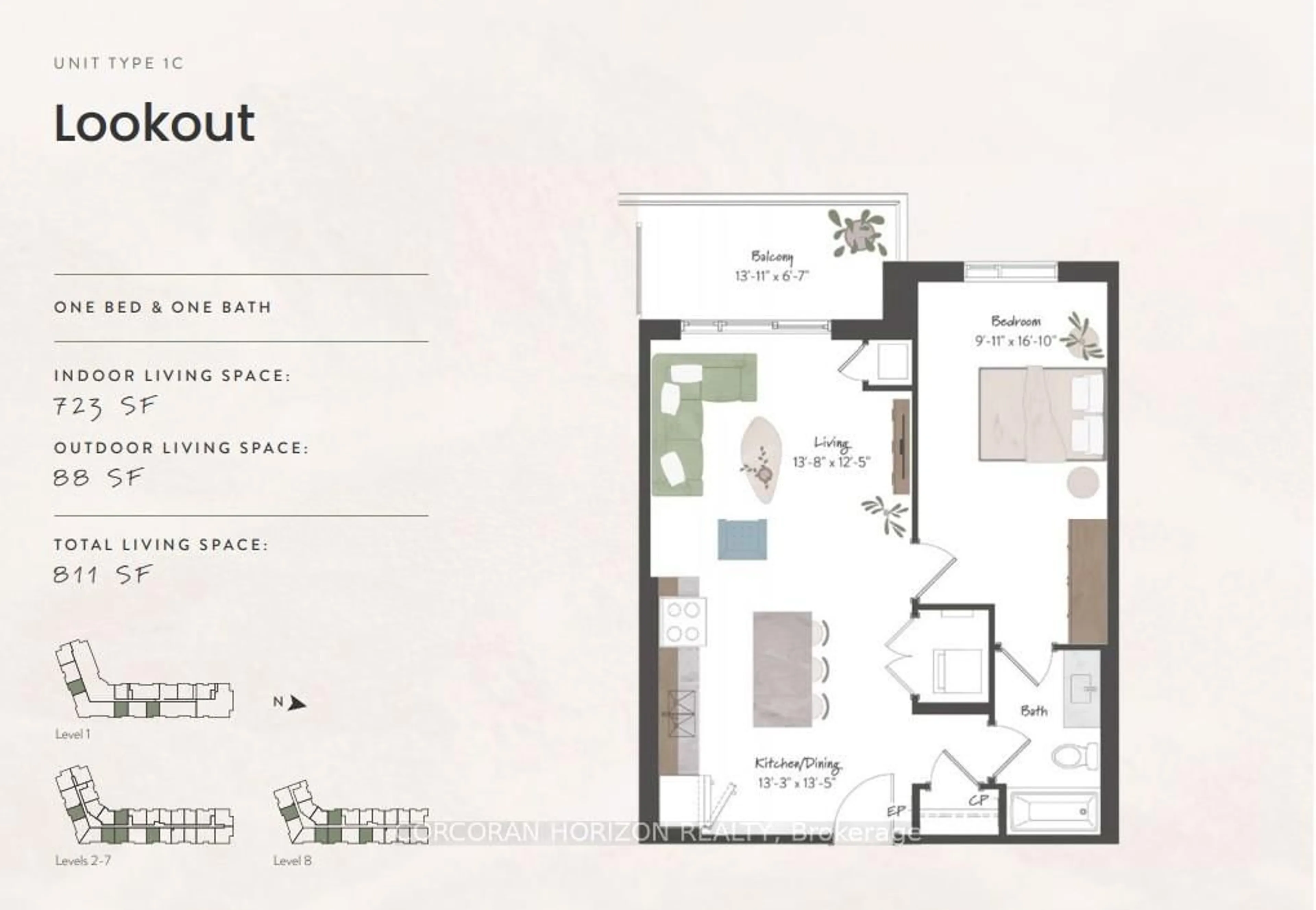 Floor plan for 525 New Dundee Rd #717, Kitchener Ontario N2P 0K8