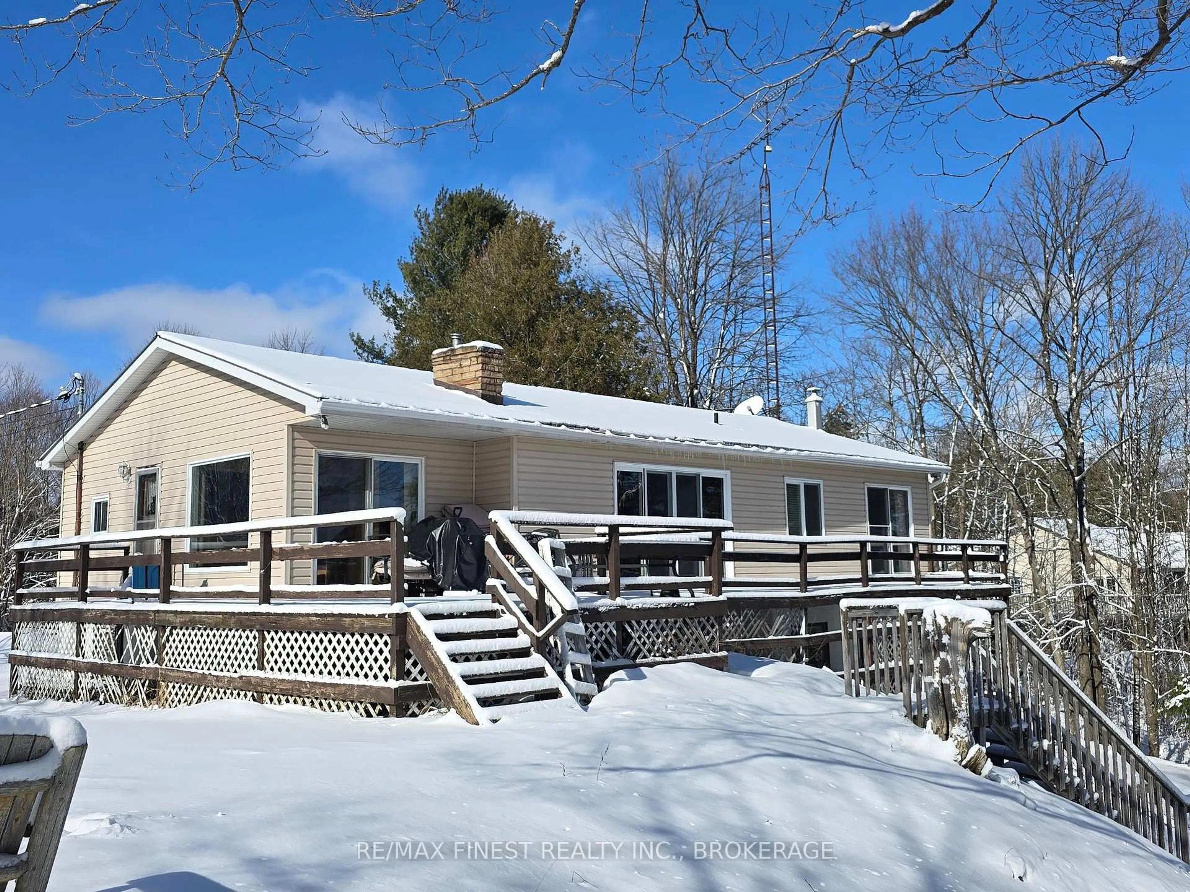 A pic from outside/outdoor area/front of a property/back of a property/a pic from drone, unknown for 1182 Clement Rd, Sharbot Lake Ontario K0H 2P0