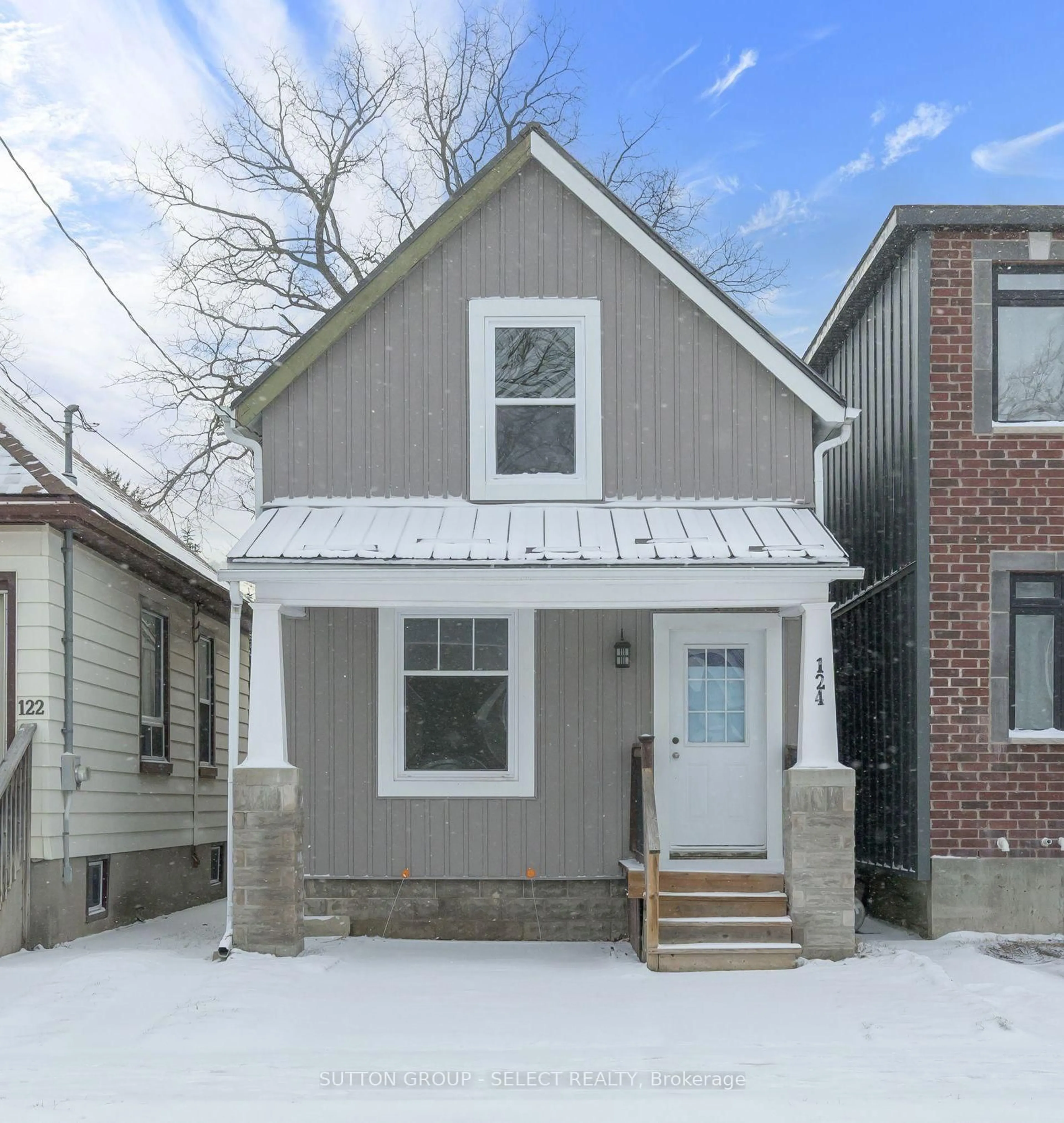 Home with brick exterior material, street for 124 Edward St, London South Ontario N6C 3H9